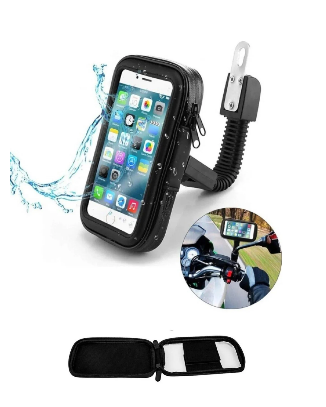 360 Derece Döner Su Geçirmez Bisiklet Telefon Tutucu Gidon Montaj Standı - Lisinya 360 Derece Döner Su Geçirmez Bisiklet Telefon Tutucu Gidon Montaj Standı - Lisinya