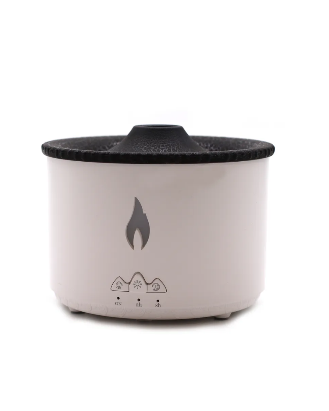 LED Alev Efektli Aroma Difüzörü Ultrasonik Hava Nemlendirici Gece Lambası Fonksiyonlu - Lisinya