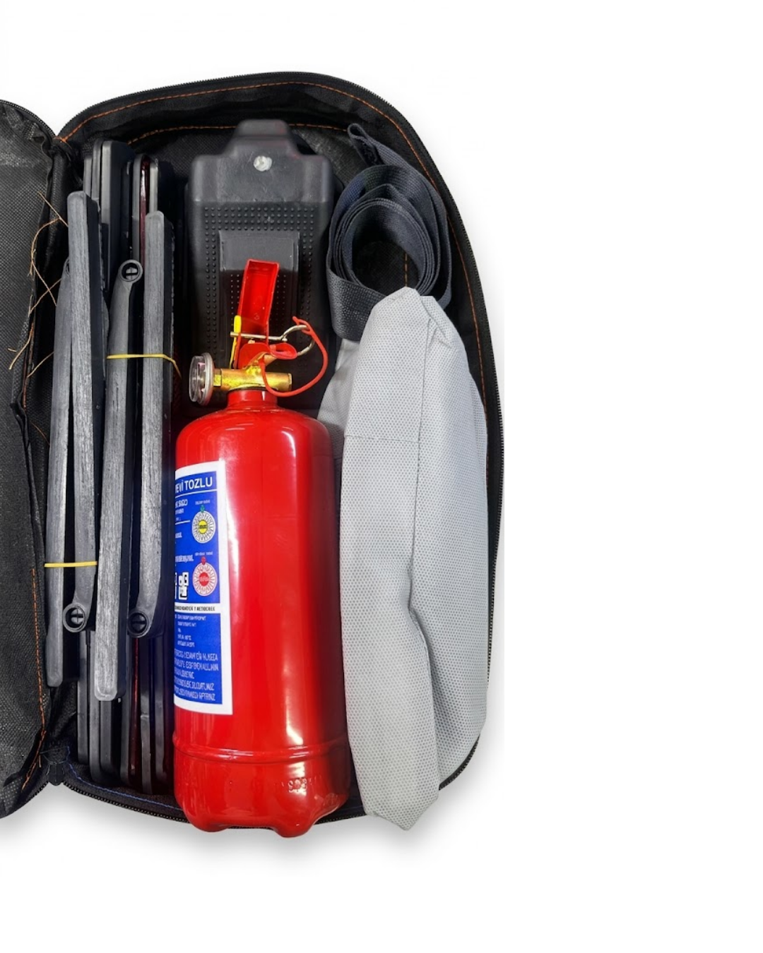 Araç Trafik Seti Muayene Uyumlu Yangın Söndürücü ve İlk Yardım Kiti - Lisinya