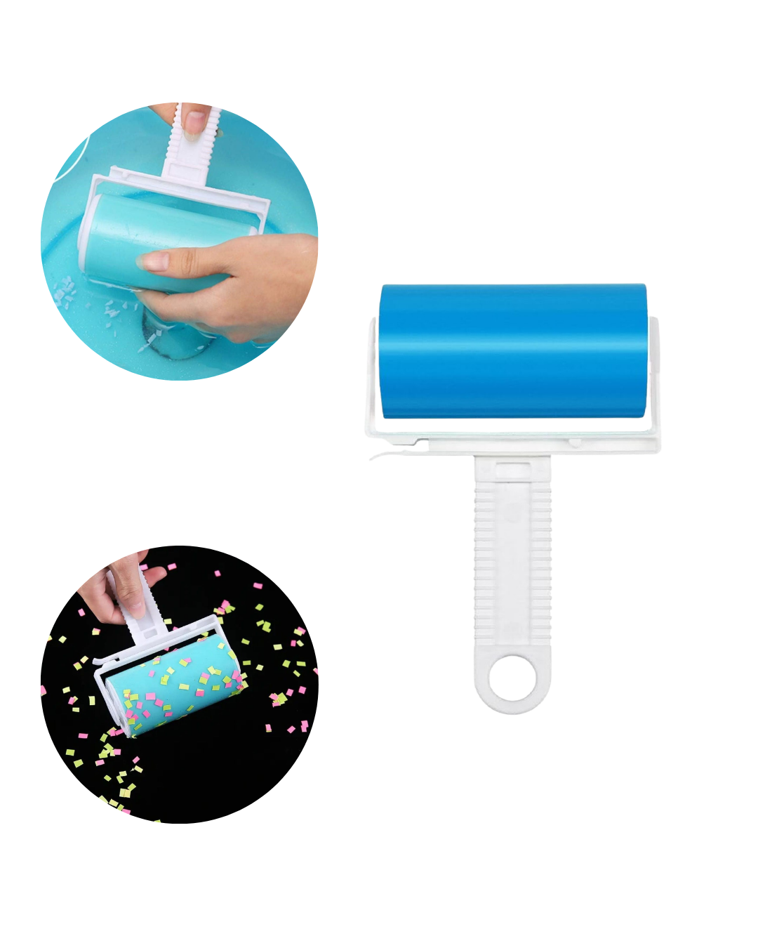 Yıkanabilir Tüy Toplama Rulosu Kedi Köpek Tüyü Temizleme Çok Amaçlı Temizlik Aparatı - Lisinya