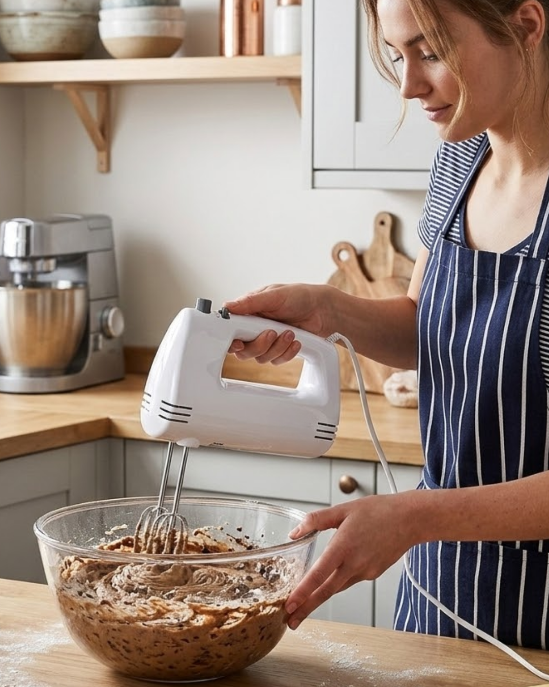 Elektrikli El Mikseri 250W 5 Hız Kademeli Hamur ve Kek Mikseri - Lisinya