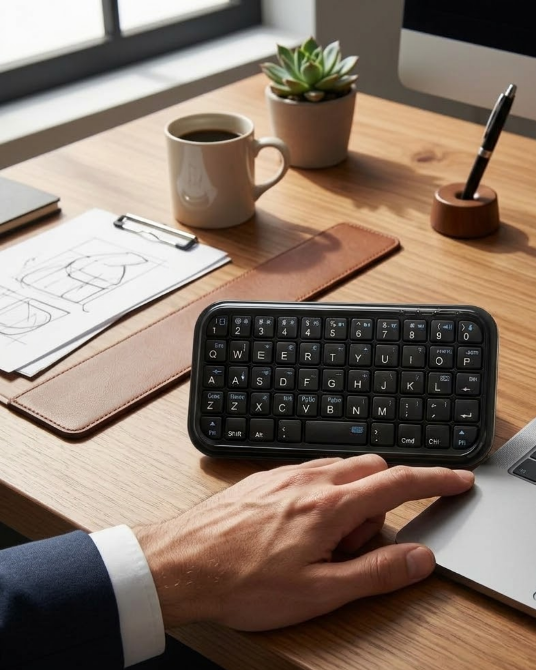 Kablosuz Mini Bluetooth Klavye Telefon Tablet PC Uyumlu - Lisinya