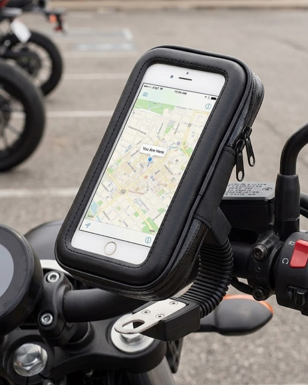 Su Geçirmez Motosiklet Scooter Telefon Standı Dokunmatik Ekranlı Bisiklet Tutucu - Lisinya