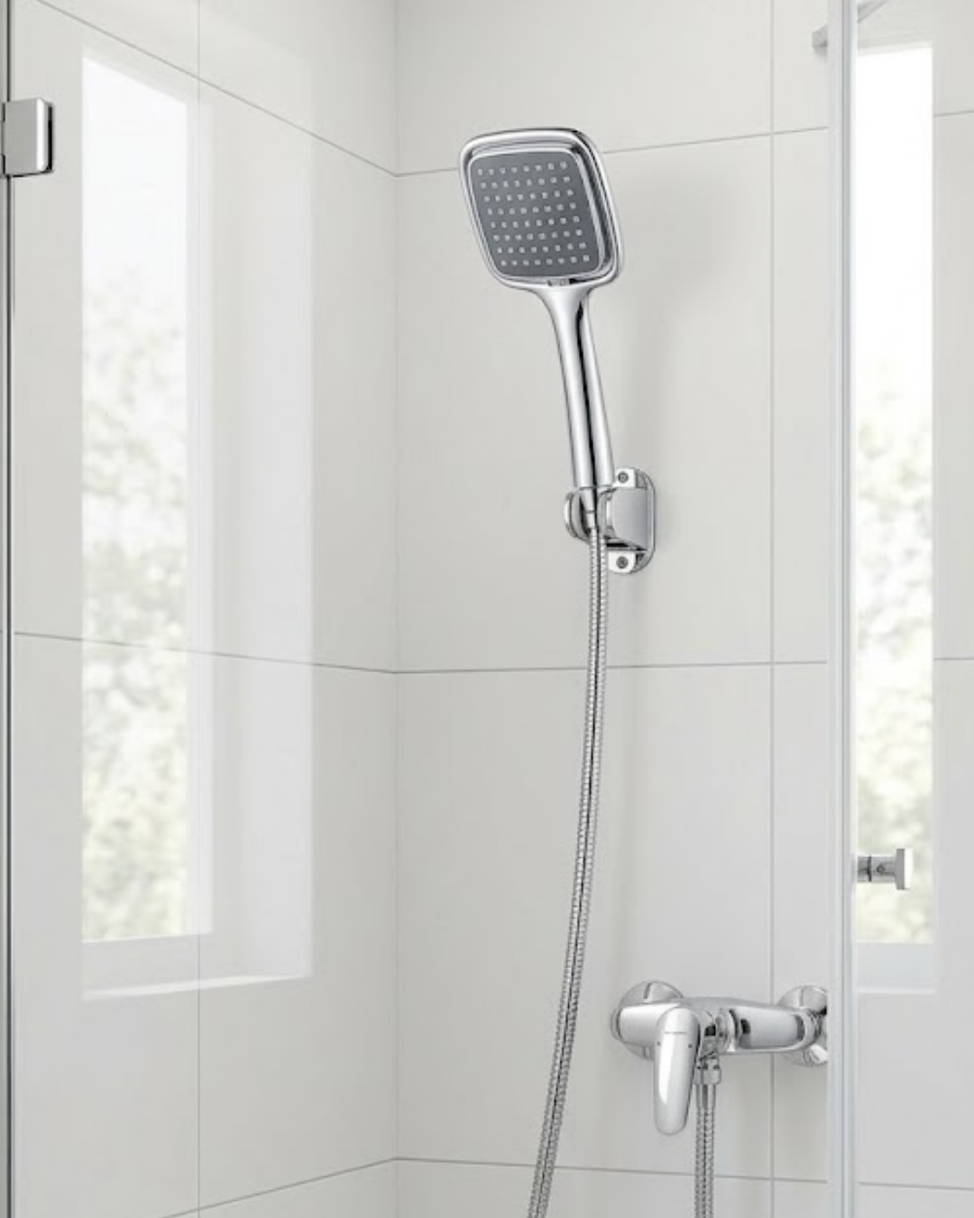 Siyah El Duşu Seti Spiral Duş Hortumu ve Duvar Askılı Çok Fonksiyonlu Duş Başlığı - Lisinya