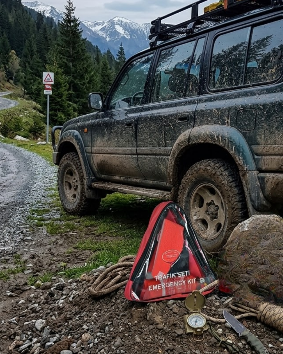 Araç Trafik Seti Muayene Uyumlu Acil Yardım ve Güvenlik Kiti - Lisinya