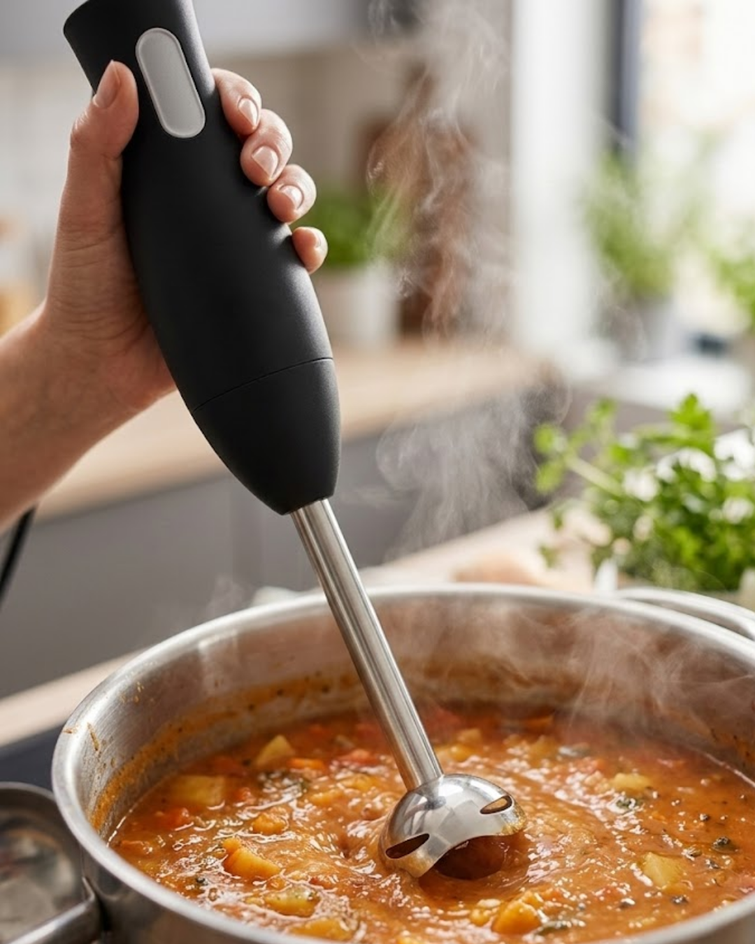 Metal Ayaklı El Blenderı Ergonomik Tasarım Güvenli Kullanım - Lisinya