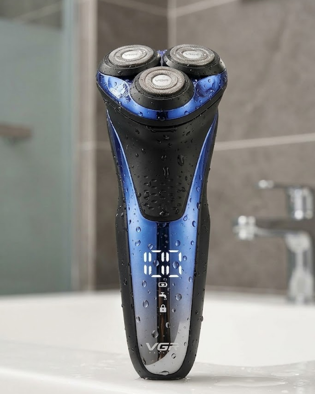 Şarjlı Elektrikli Sakal Tıraş Makinesi LED Ekranlı Islak Kuru Kullanım - Lisinya