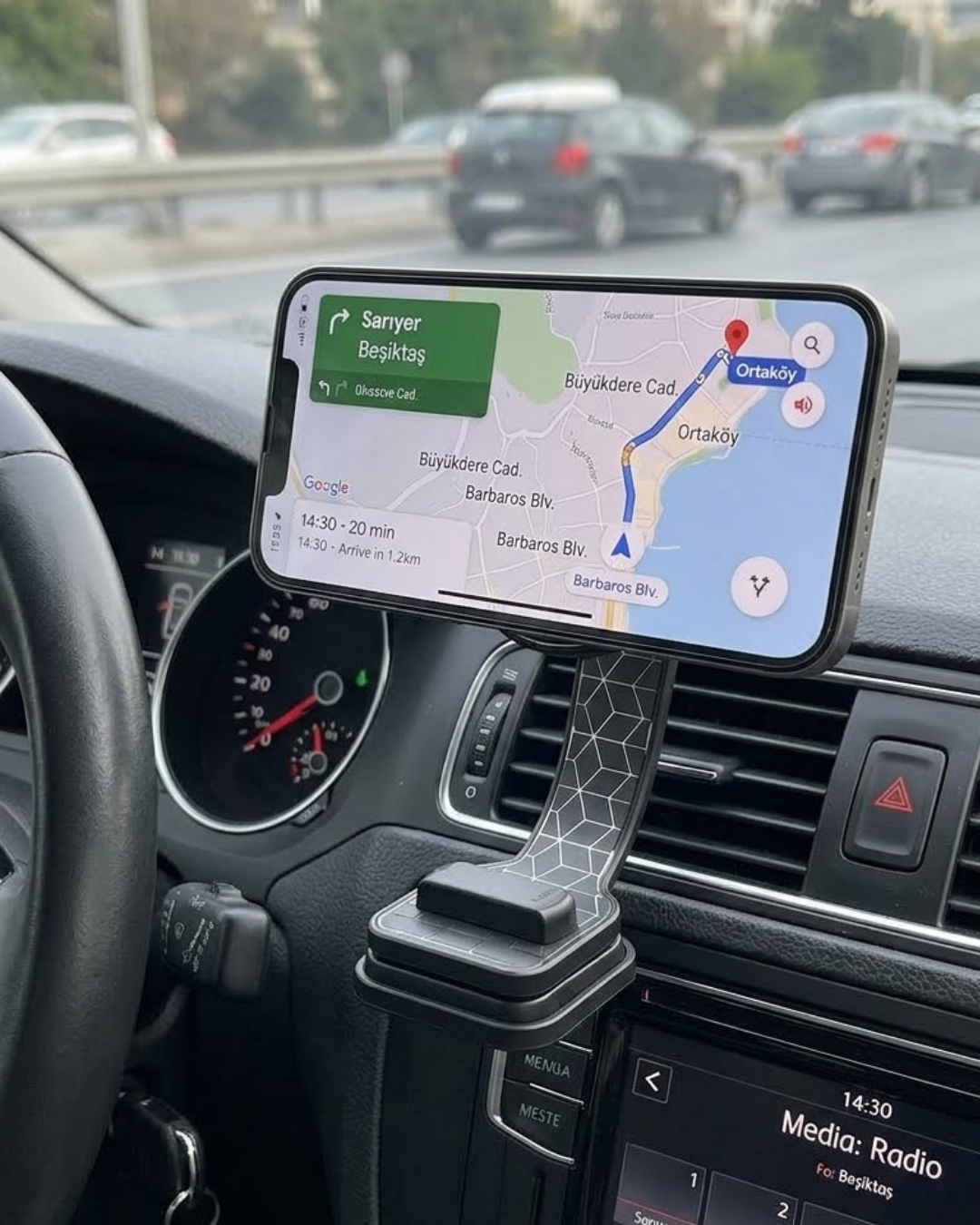 Dashboard Manyetik Telefon Tutucu Ayarlanabilir Telefon Standı - Lisinya