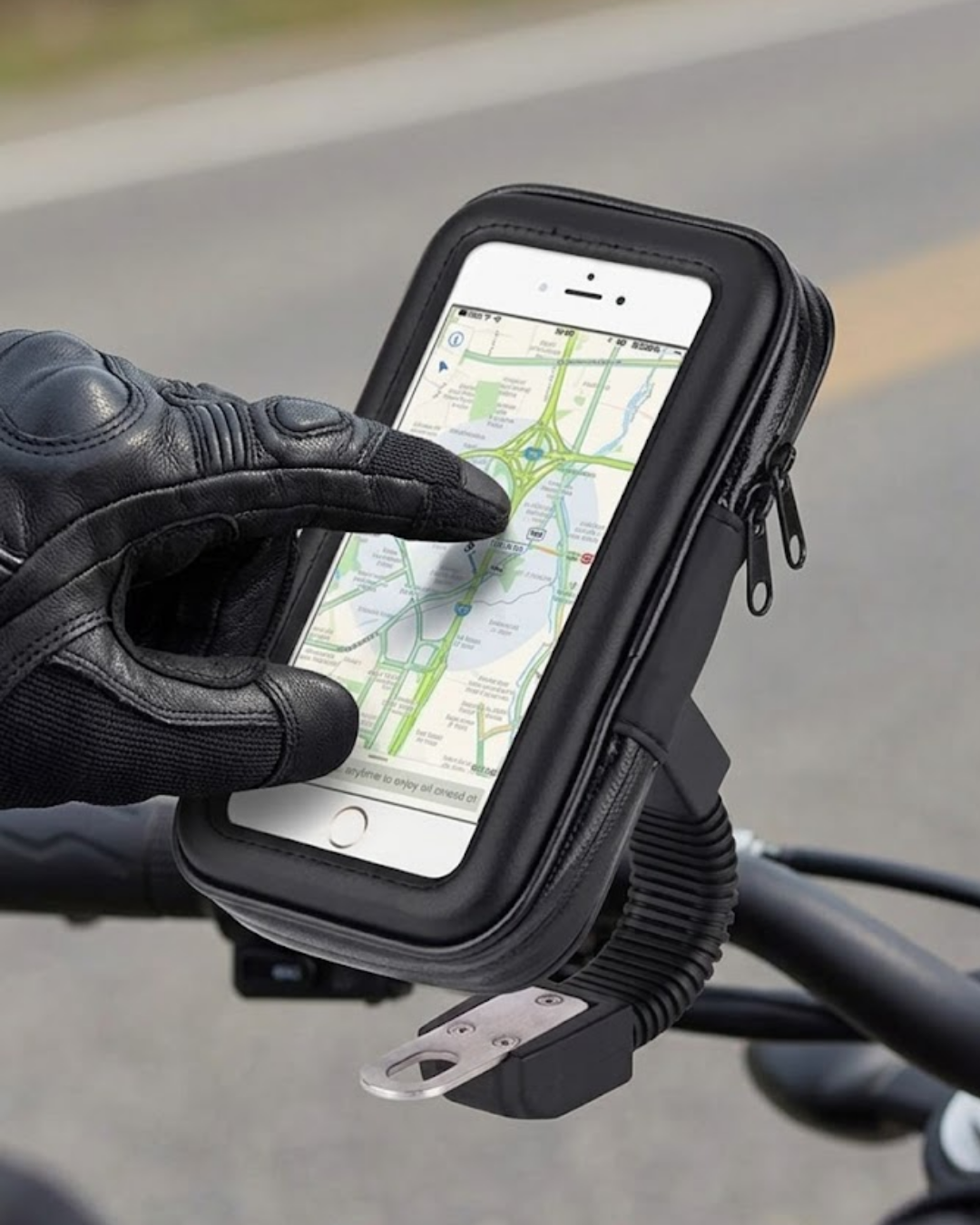 360 Derece Döner Su Geçirmez Bisiklet Telefon Tutucu Gidon Montaj Standı - Lisinya