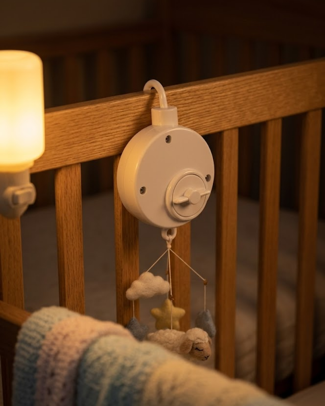 Pil Gerektirmeyen Bebek Uyutucu Müzik Kutusu Pratik Asılabilir Model - Lisinya