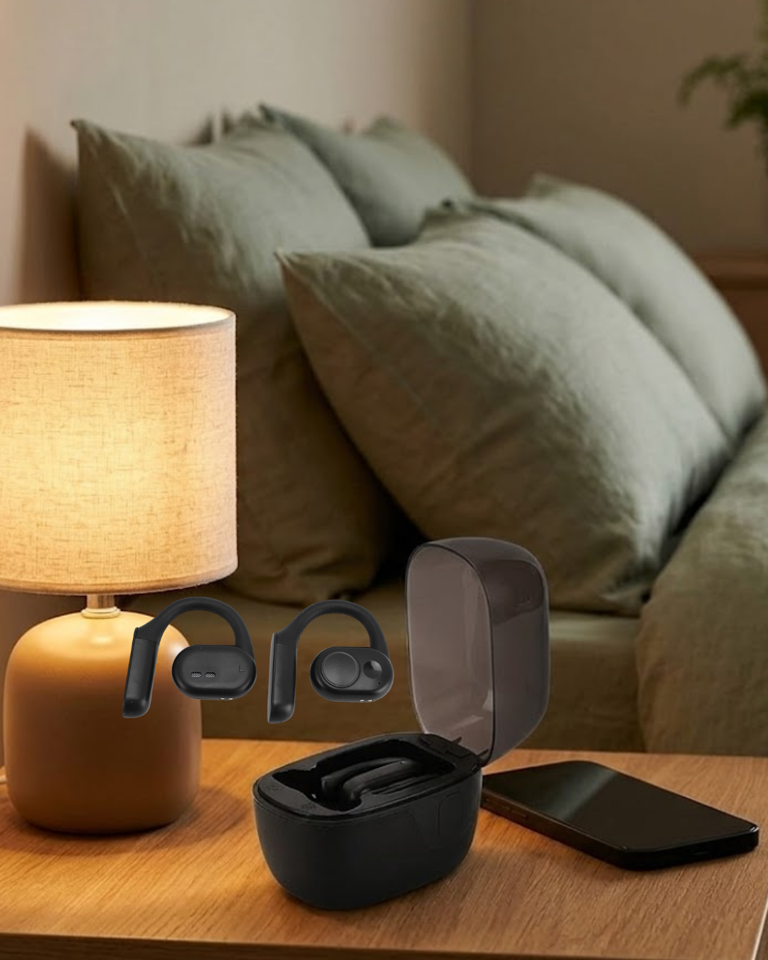 Bluetooth 5.0 Kablosuz Kulaklık Otomatik Eşleşme Gürültü Azaltma - Lisinya