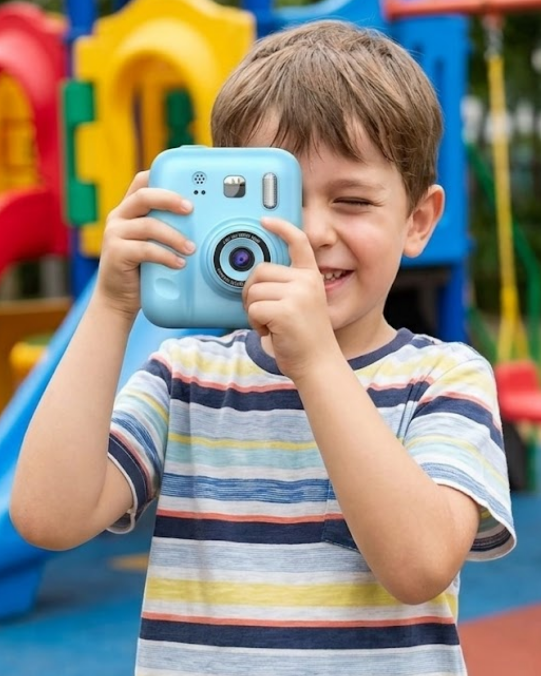 Çocuklar İçin Fotoğraf Makinesi Baskı Özellikli 4 Kağıt Rulo Hediyeli - Lisinya