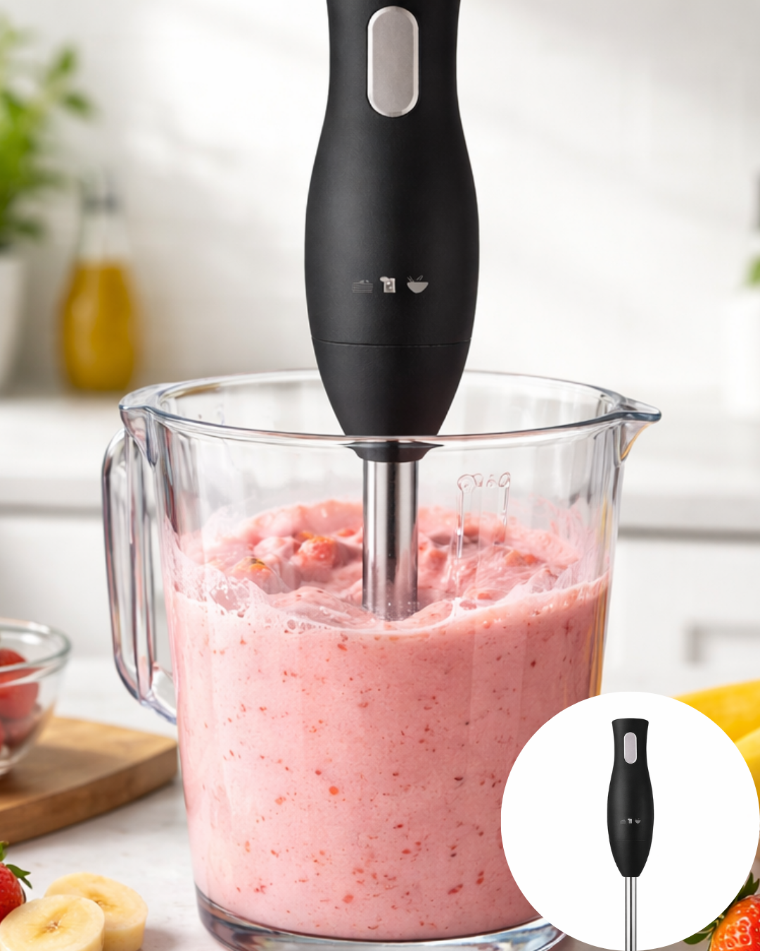 Mutfak El Blenderı Paslanmaz Çelik Uçlu Ergonomik Tasarım - Lisinya