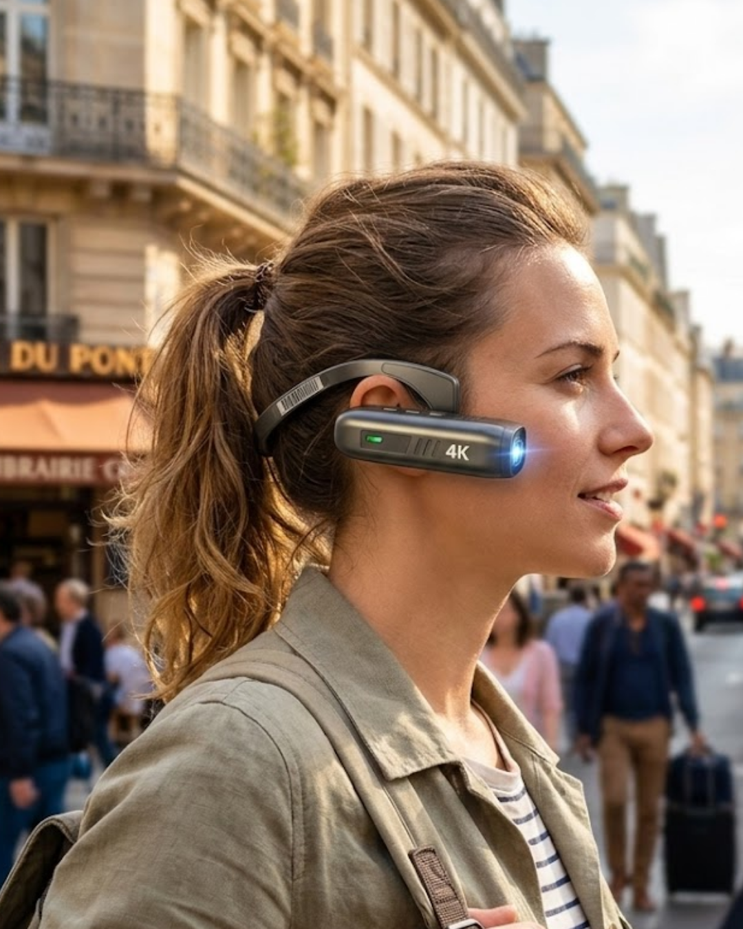 Kablosuz WiFi Bağlantılı 4K Mini Kamera 30MP Fotoğraf Giyilebilir Tasarım - Lisinya