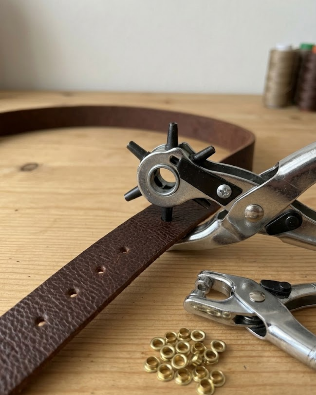 Deri Delme Aparatı 2li Kemer Çanta Ayakkabı Delme Pensesi Seti - Lisinya