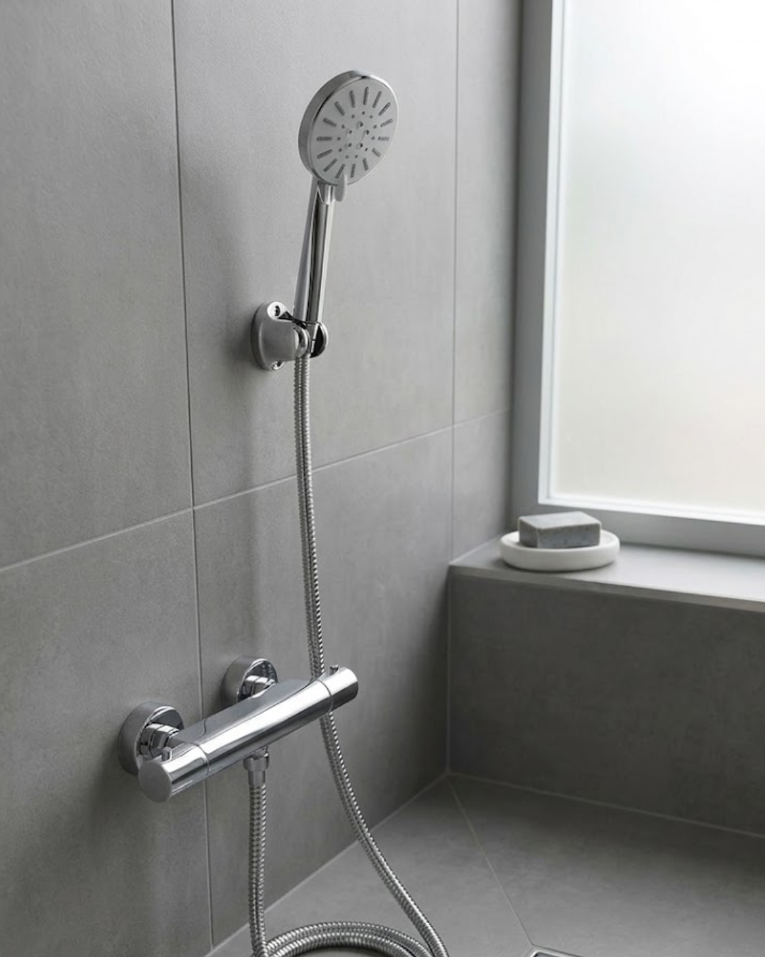 Krem Duş Başlığı Seti 4 Kademeli El Duşu Spiral Hortumlu Banyo Seti - Lisinya Krem Duş Başlığı Seti 4 Kademeli El Duşu Spiral Hortumlu Banyo Seti - Lisinya