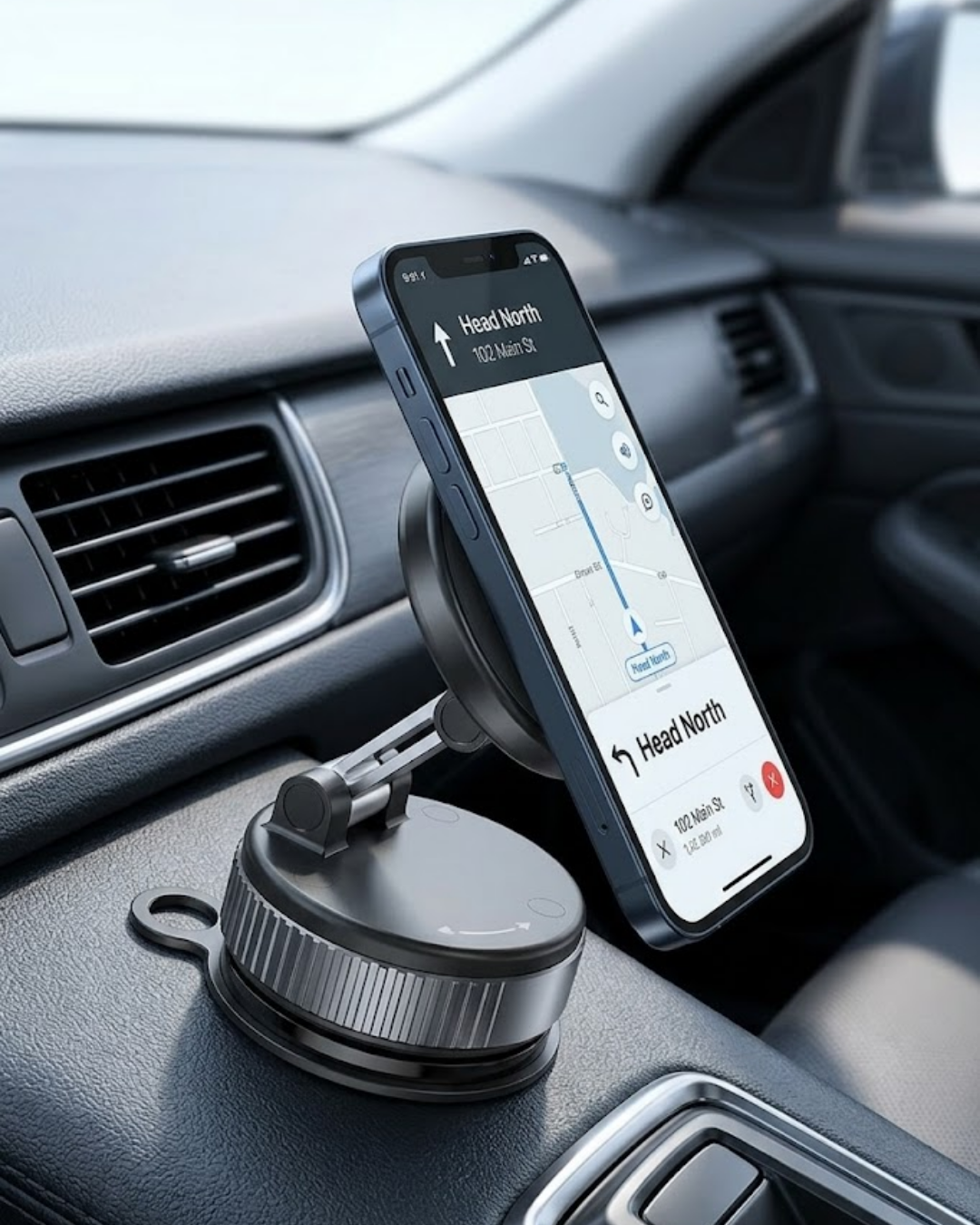 Araç İçi Manyetik Navigasyon Telefon Tutucu Güçlü Mıknatıslı Stand - Lisinya