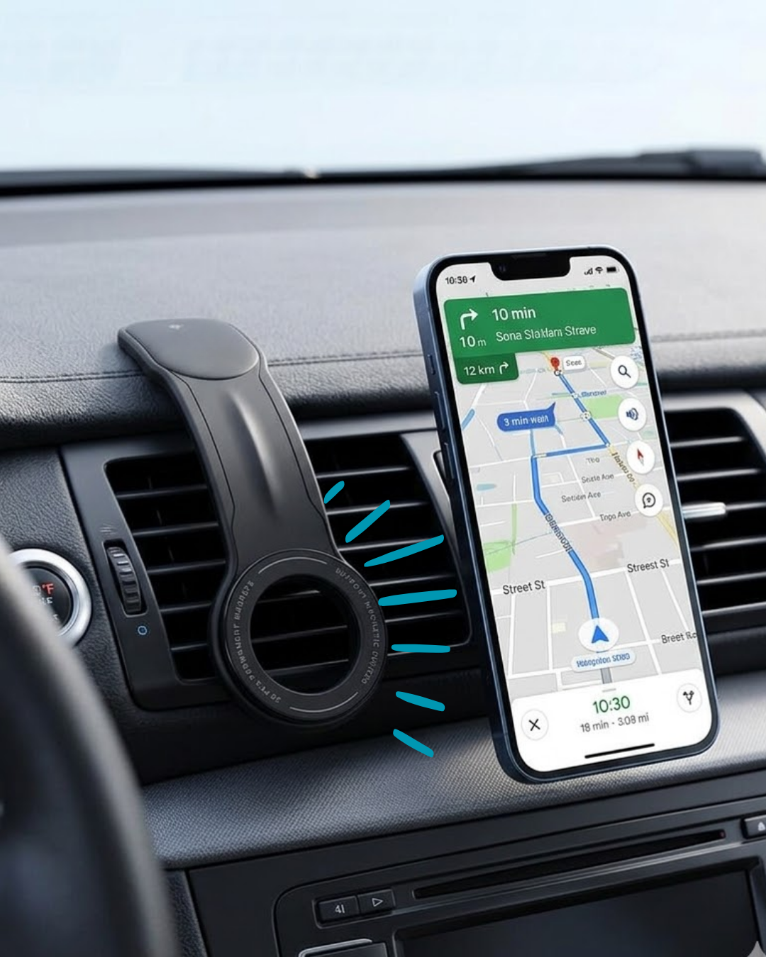 Araç Konsol Telefon Tutucu 360 Derece Döner Manyetik Stand - Lisinya