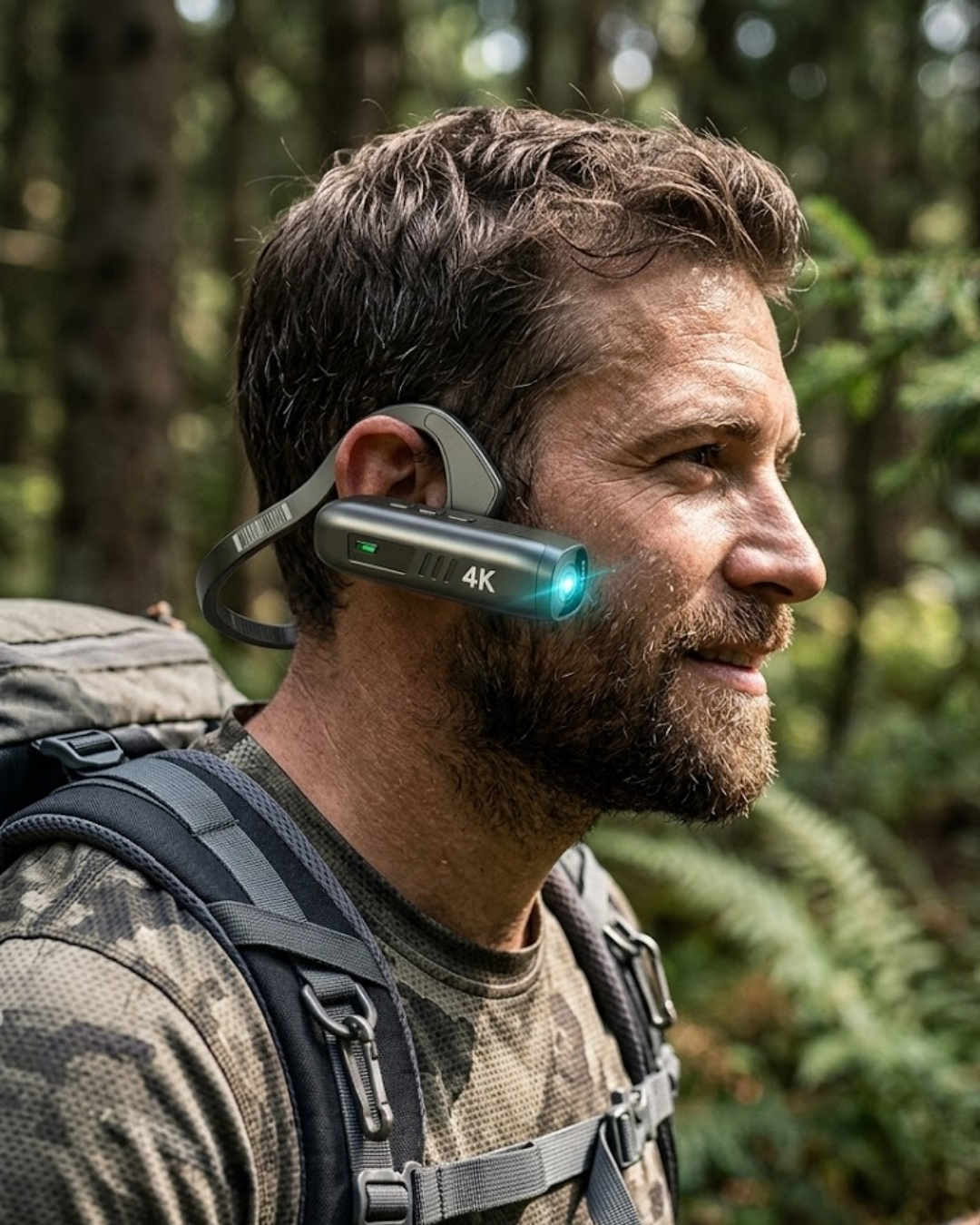 Mini Giyilebilir Vlog Kamera WiFi Uygulama Kontrol 4K Video Kayıt - Lisinya