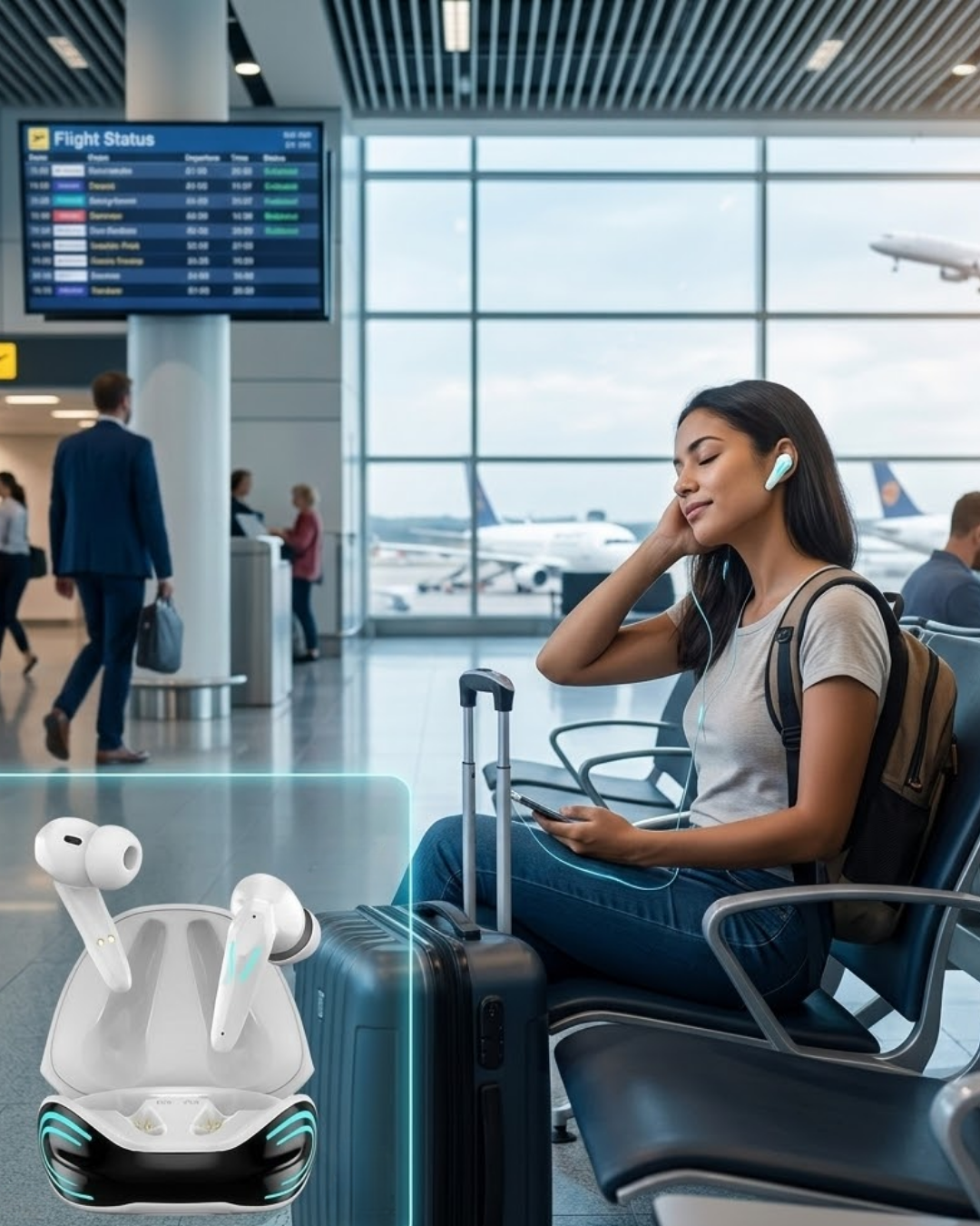 Kablosuz Oyuncu Kulaklığı Düşük Gecikmeli  iPhone 14 iPhone 15 Samsung S22 Xiaomi Redmi Note 13 Uyumlu - Lisinya