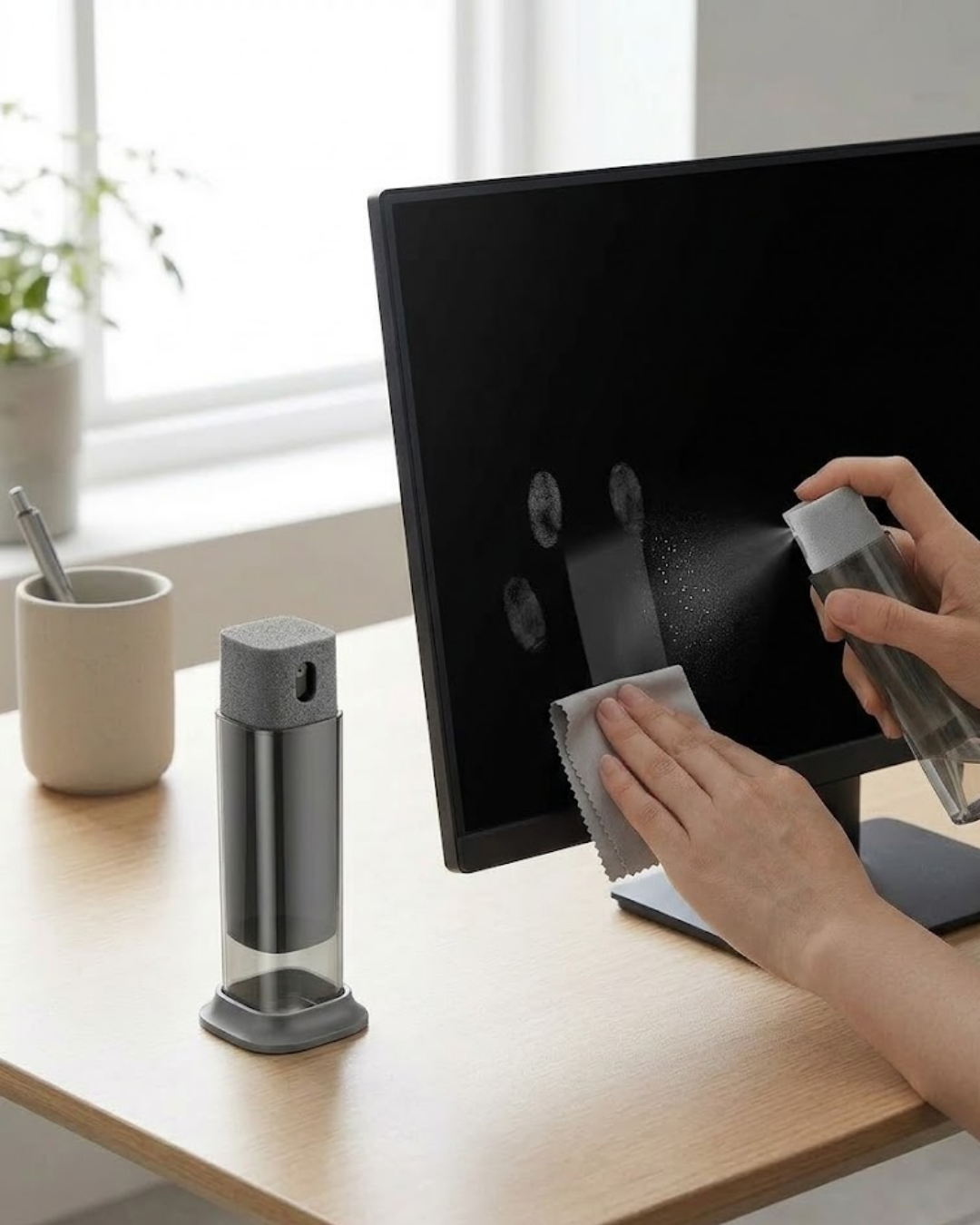 Çok Amaçlı Ekran Temizleme Sprey Şişesi Telefon Tablet Bilgisayar Temizleme Kabı - Lisinya