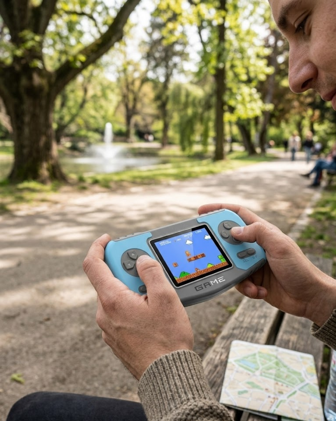 Taşınabilir Klasik Oyun Konsolu TV Bağlantılı Dahili Oyunlu Şarjlı Game Console - Lisinya