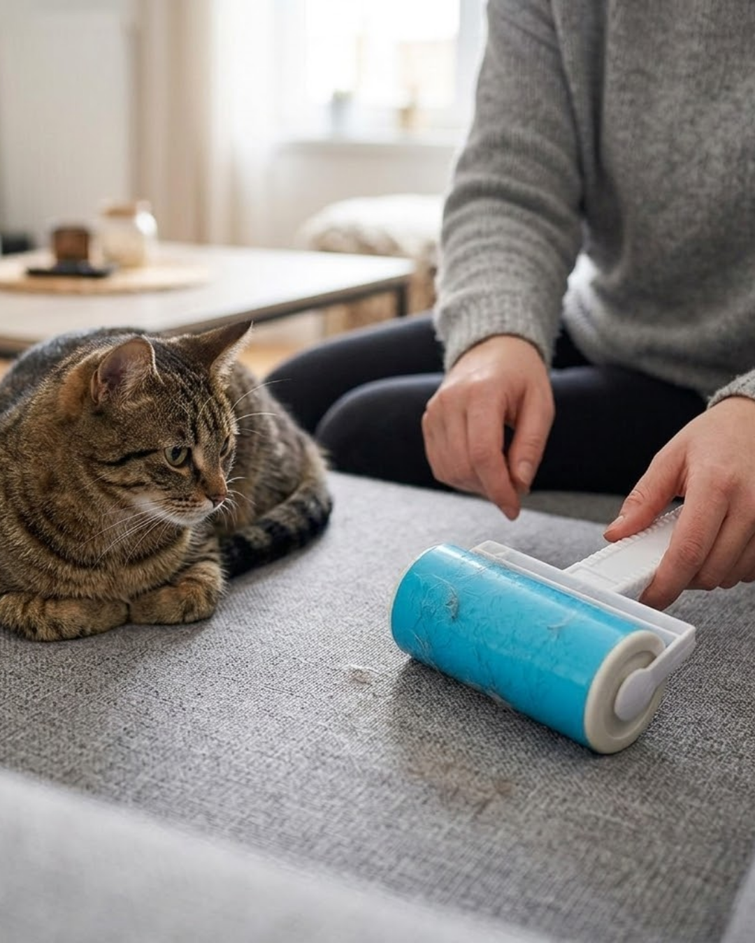 Yıkanabilir Pet Tüy Toplama Aparatı Kıyafet Koltuk Araba İçi Temizlik Rulosu - Lisinya