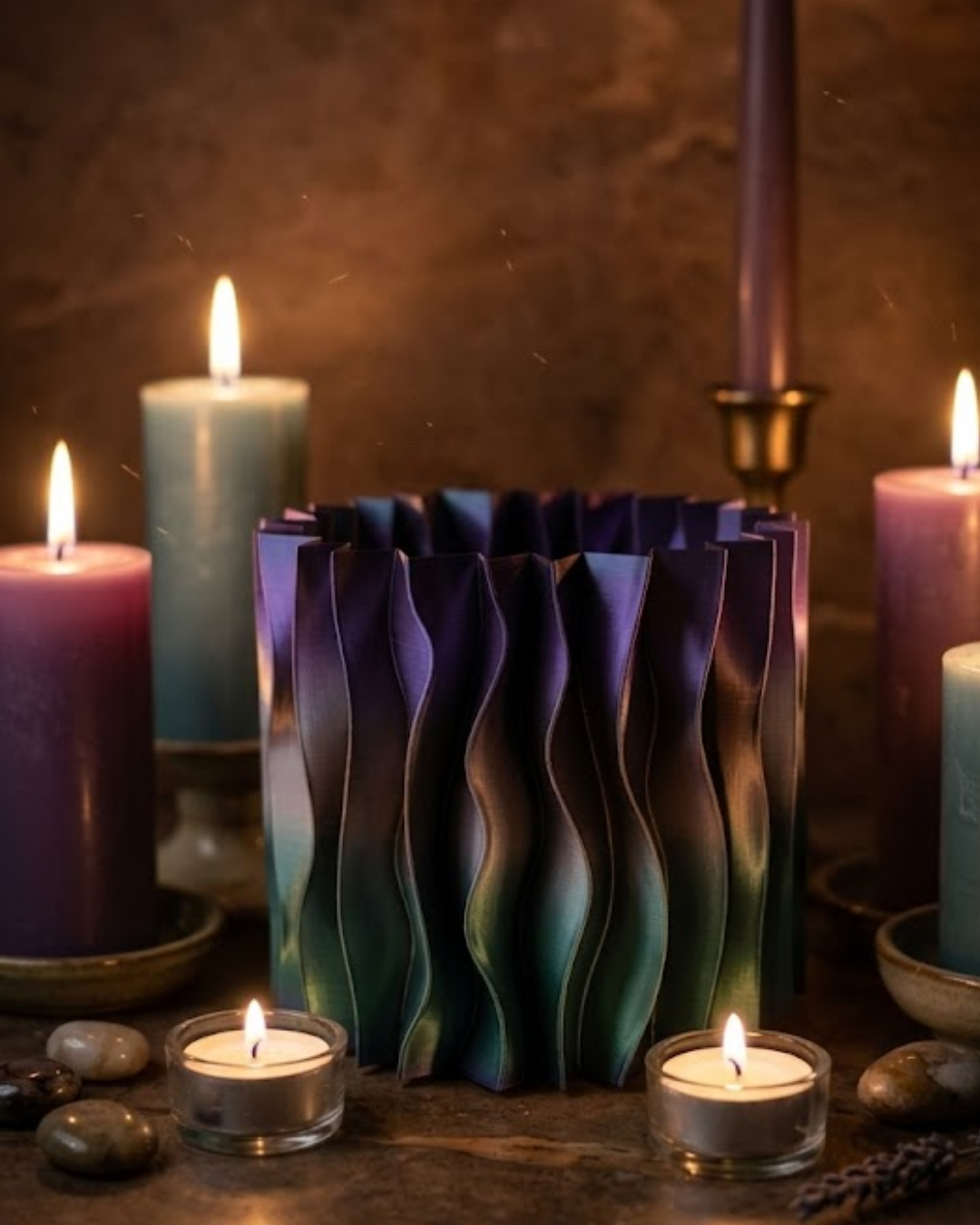 MOR RENKLİ VAZO - Lisinya MOR RENKLİ VAZO - Lisinya