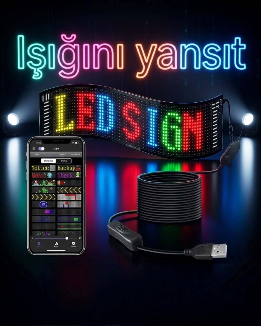 LED MATRİX 60CM - Lisinya