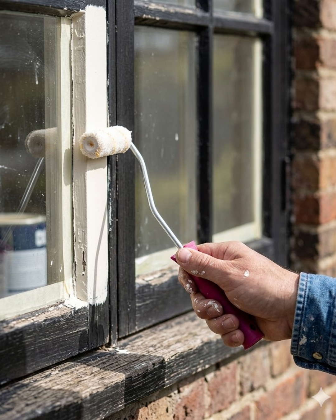 Mini Boya Rulo Seti 10 Cm Boya Fırçası 6 Adet Yedek Rulo Hediyeli Boya Uygulama Aparatı - Lisinya