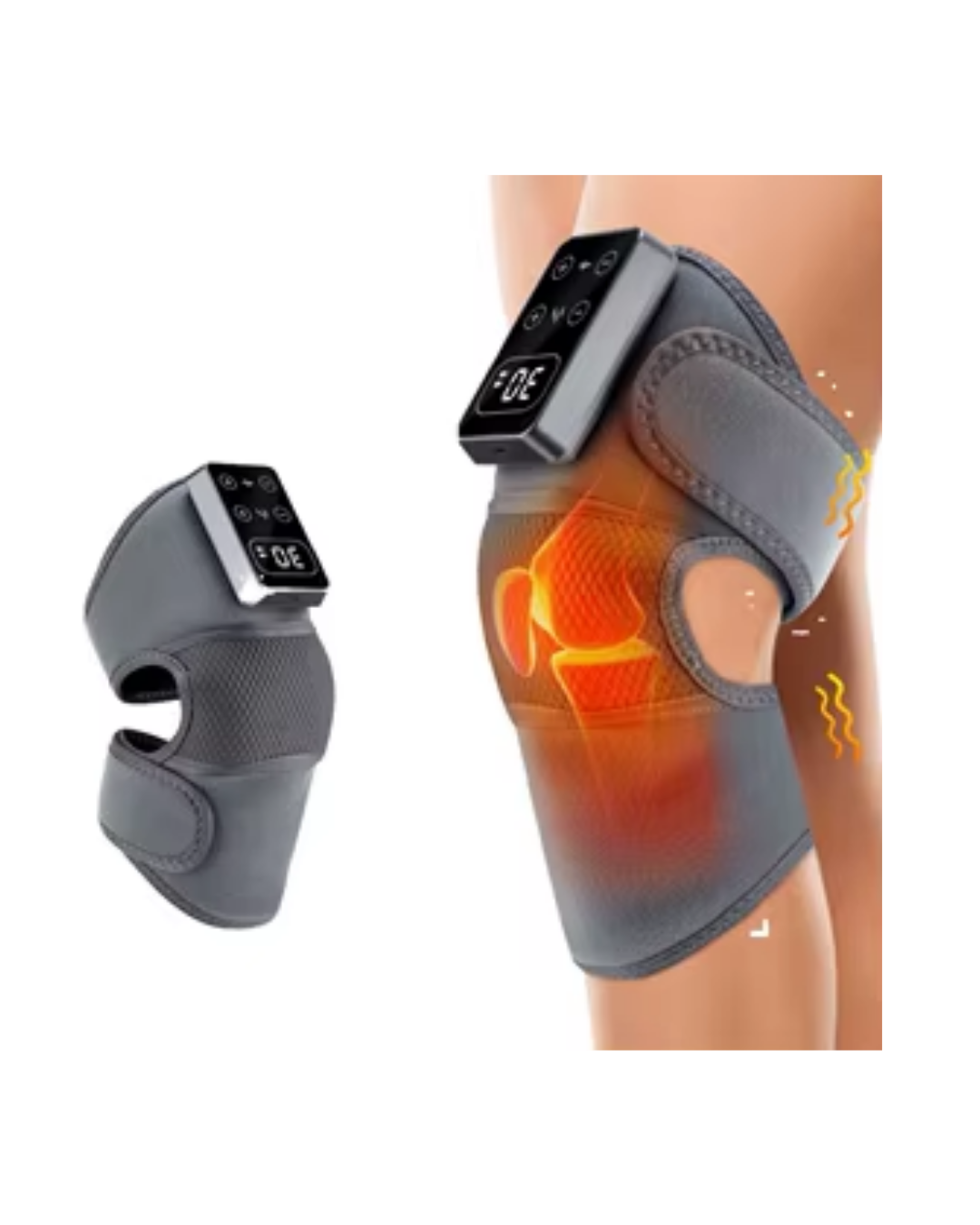 Isıtmalı Diz Omuz Dirsek Masaj Dizlik Seti Titreşimli Masaj Aleti 2 Adet - Lisinya