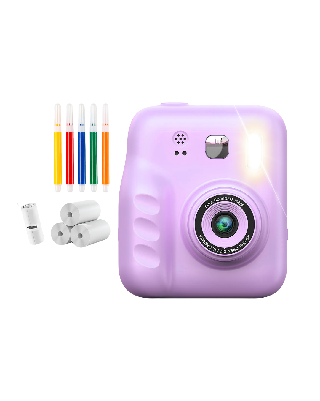 Çocuklar İçin Anında Baskılı Kamera HD Ekran 4 Rulo Kağıt 5 Kalem Set Hediyeli - Lisinya Çocuklar İçin Anında Baskılı Kamera HD Ekran 4 Rulo Kağıt 5 Kalem Set Hediyeli - Lisinya
