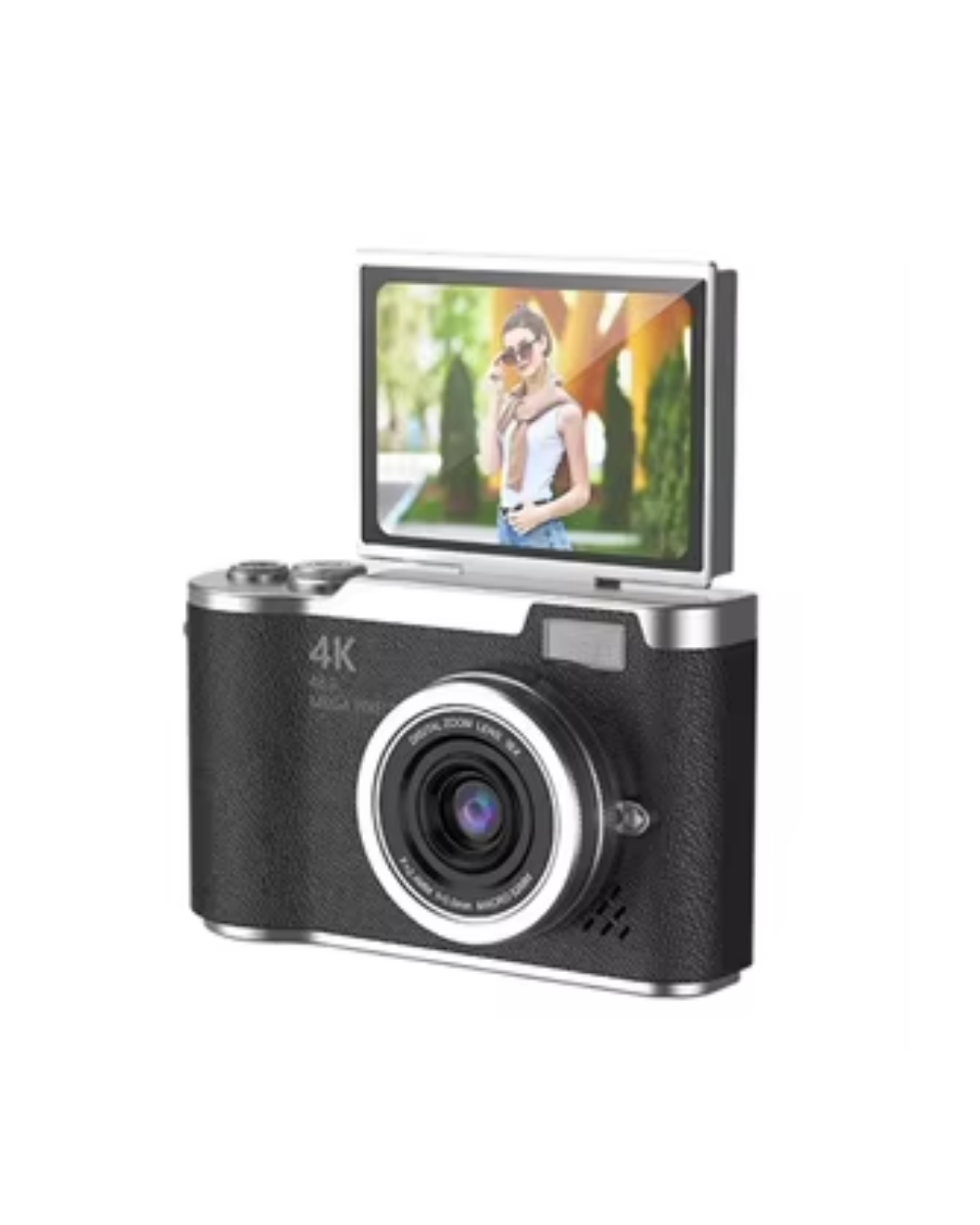 4K Dijital Kamera 48 MP 8X Zoom ve 180 Derece Flip Ekran Vlog Çekim Özellikli - Lisinya