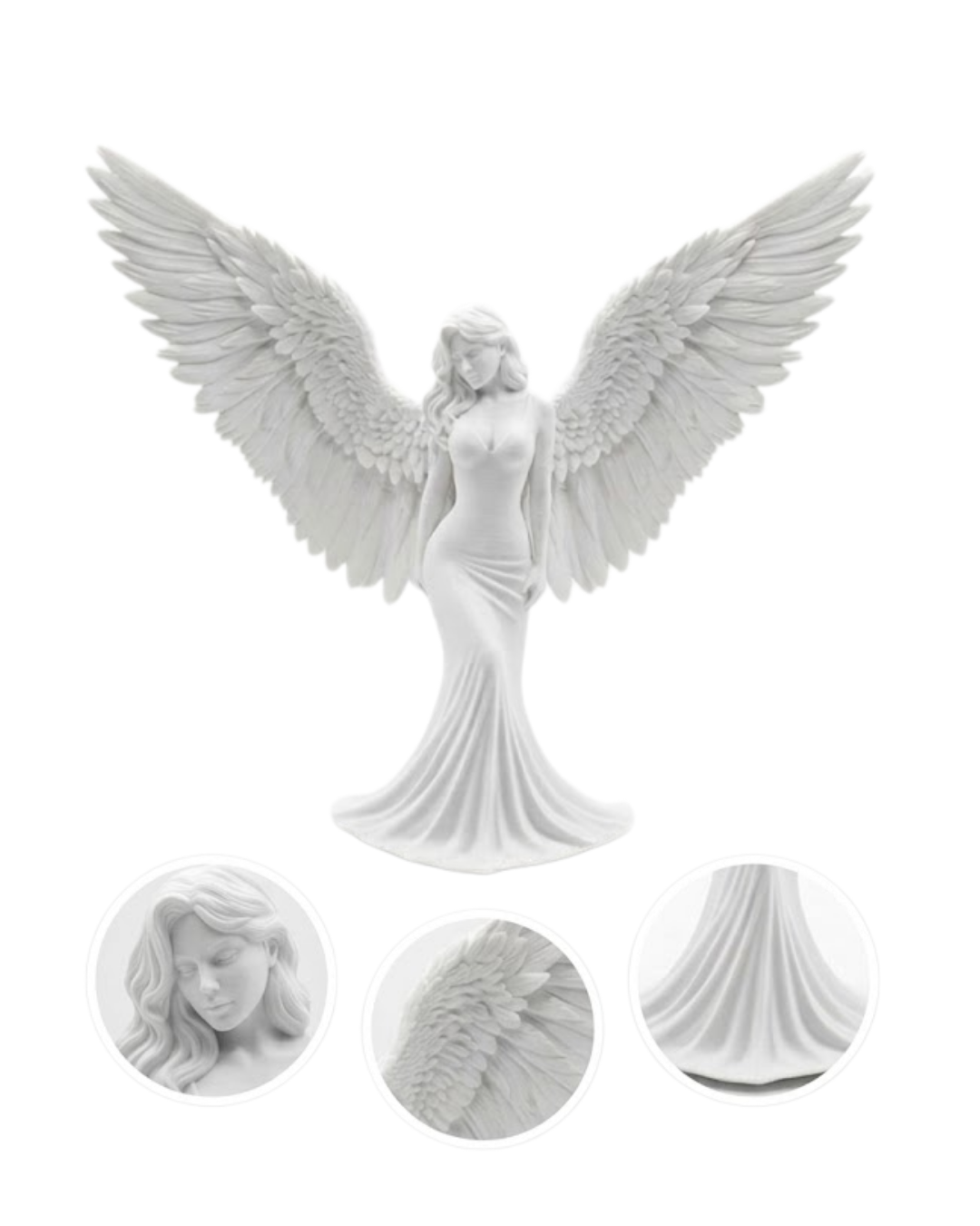 Dekoratif Melek İnsan Figürlü 3D Heykel Biblo Modern Ev Dekoru - Lisinya Dekoratif Melek İnsan Figürlü 3D Heykel Biblo Modern Ev Dekoru - Lisinya