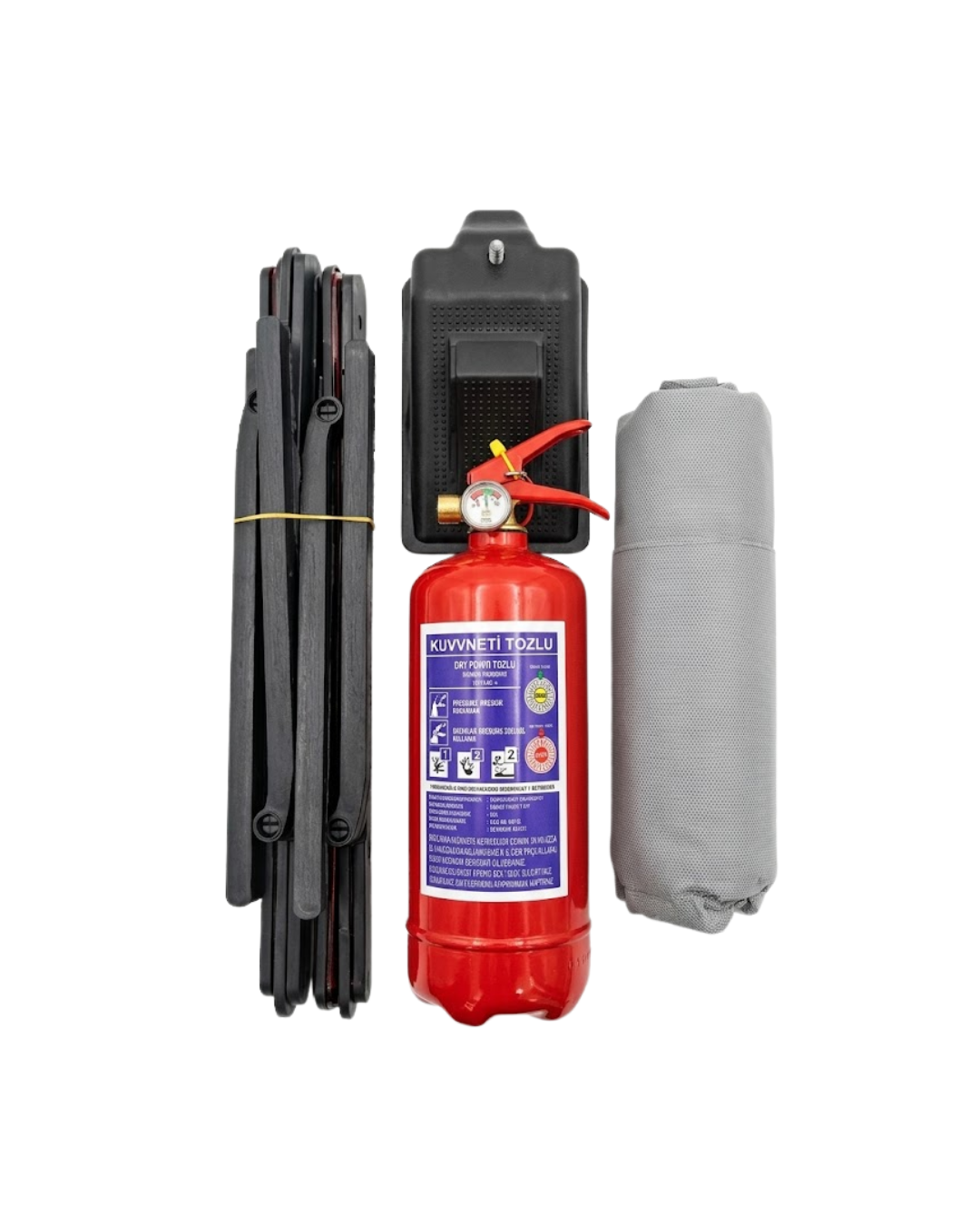 Araç Trafik Seti Muayene Uyumlu Yangın Söndürücü ve İlk Yardım Kiti - Lisinya