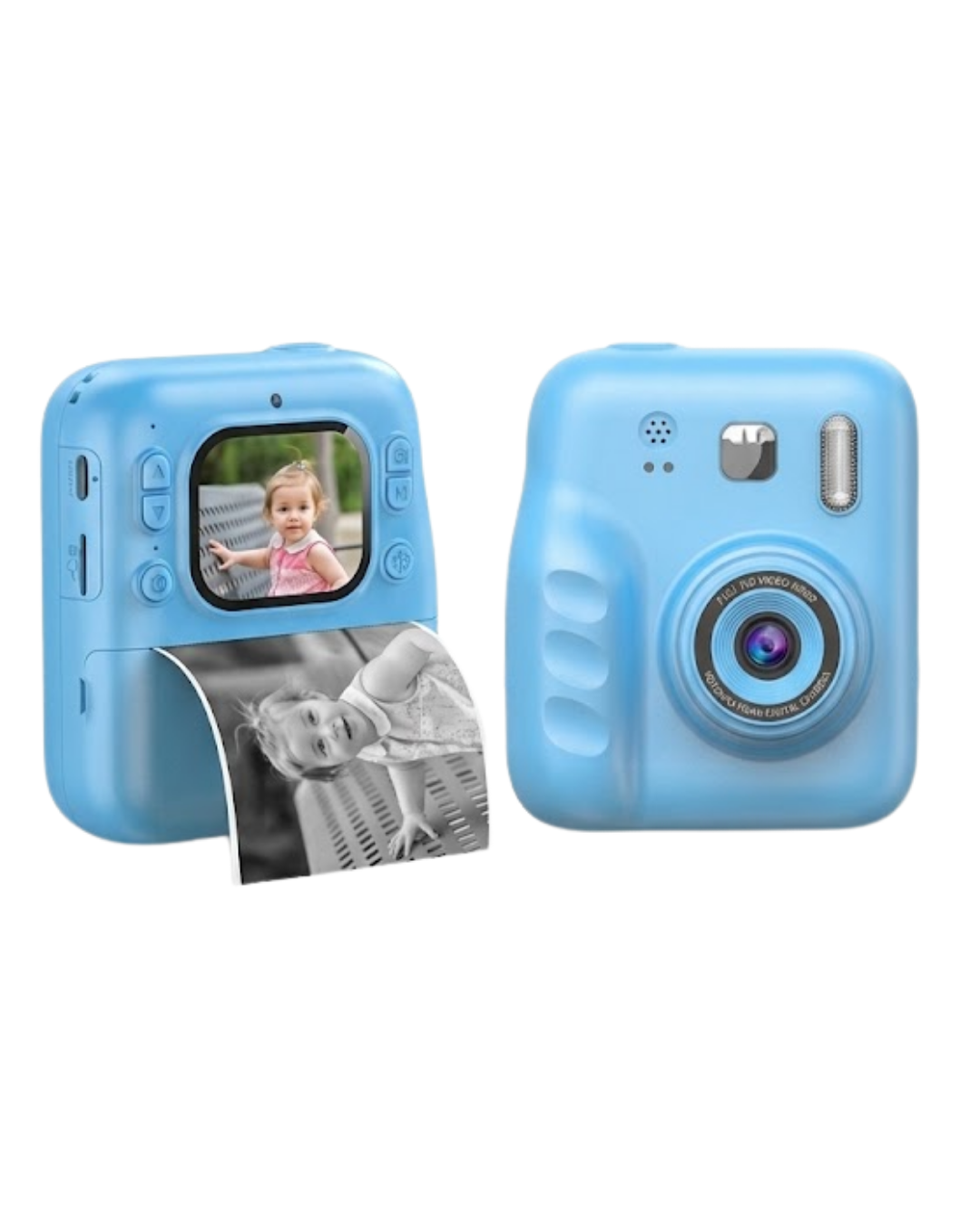 Eğlenceli Çocuk Kamerası Anında Baskı ve Renkli Kalem Setli - Lisinya