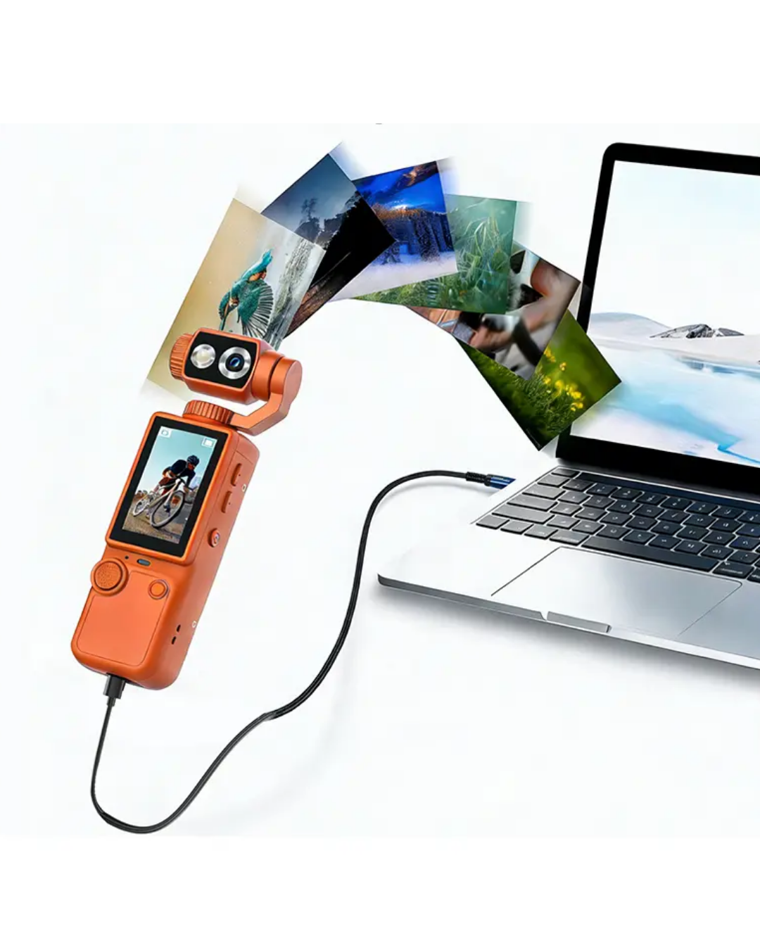 Taşınabilir 4K Gimbal Kamera 180 Derece Döner Lens Stabil Video Çekim Özellikli - Lisinya Taşınabilir 4K Gimbal Kamera 180 Derece Döner Lens Stabil Video Çekim Özellikli - Lisinya