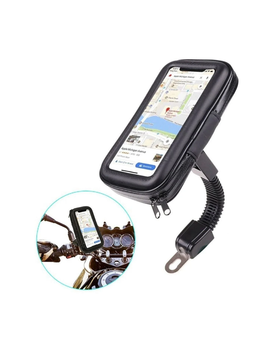 360 Derece Döner Su Geçirmez Bisiklet Telefon Tutucu Gidon Montaj Standı - Lisinya 360 Derece Döner Su Geçirmez Bisiklet Telefon Tutucu Gidon Montaj Standı - Lisinya