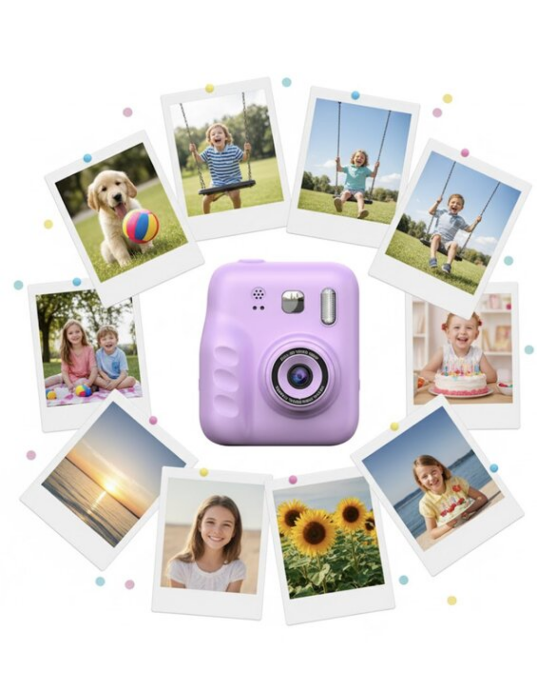 Çocuklar İçin Anında Baskılı Kamera HD Ekran 4 Rulo Kağıt 5 Kalem Set Hediyeli - Lisinya Çocuklar İçin Anında Baskılı Kamera HD Ekran 4 Rulo Kağıt 5 Kalem Set Hediyeli - Lisinya