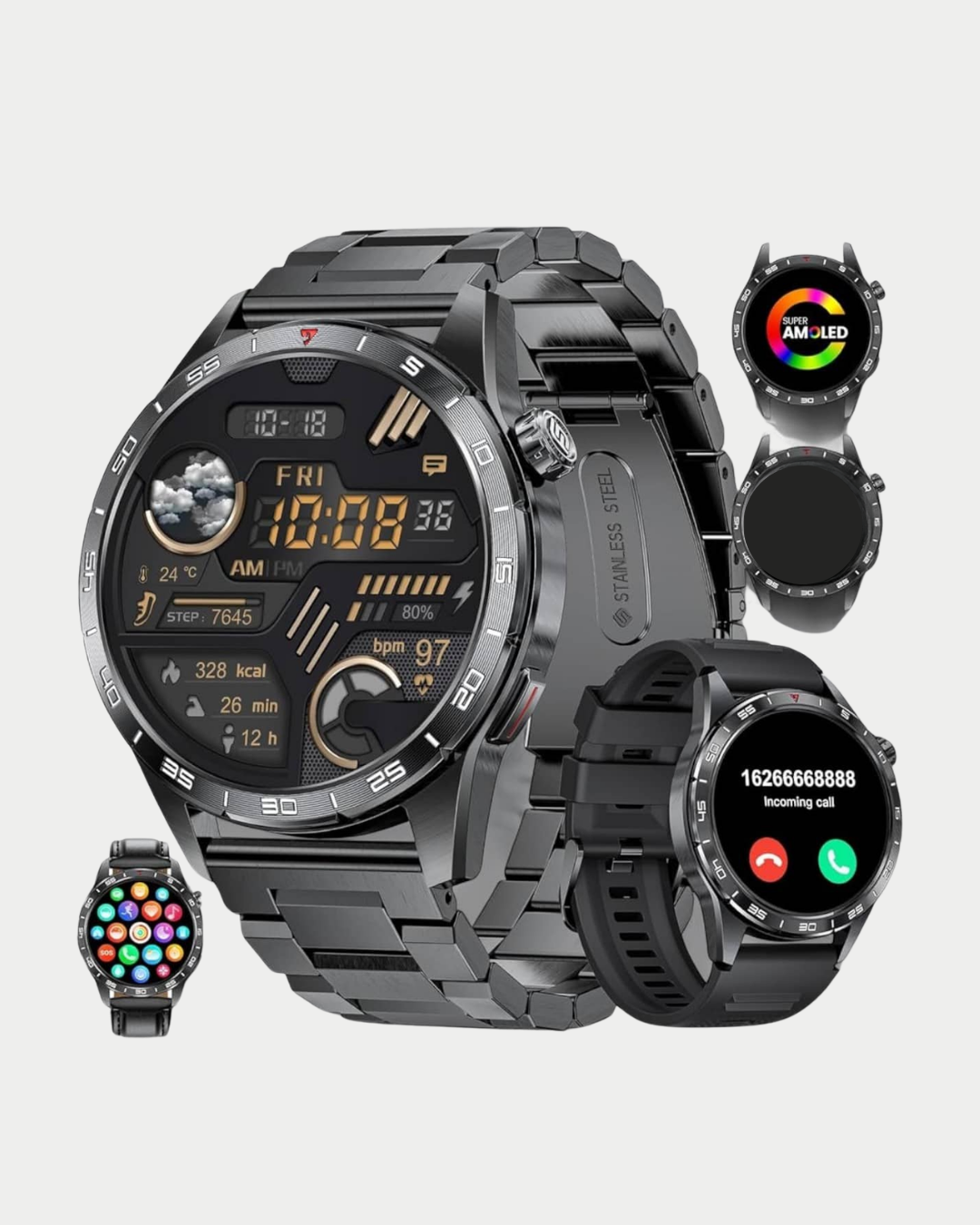 Akıllı Saat Uyku Ve Sağlık Takibi Bildirim Görme Arama Cevaplama - Lisinya