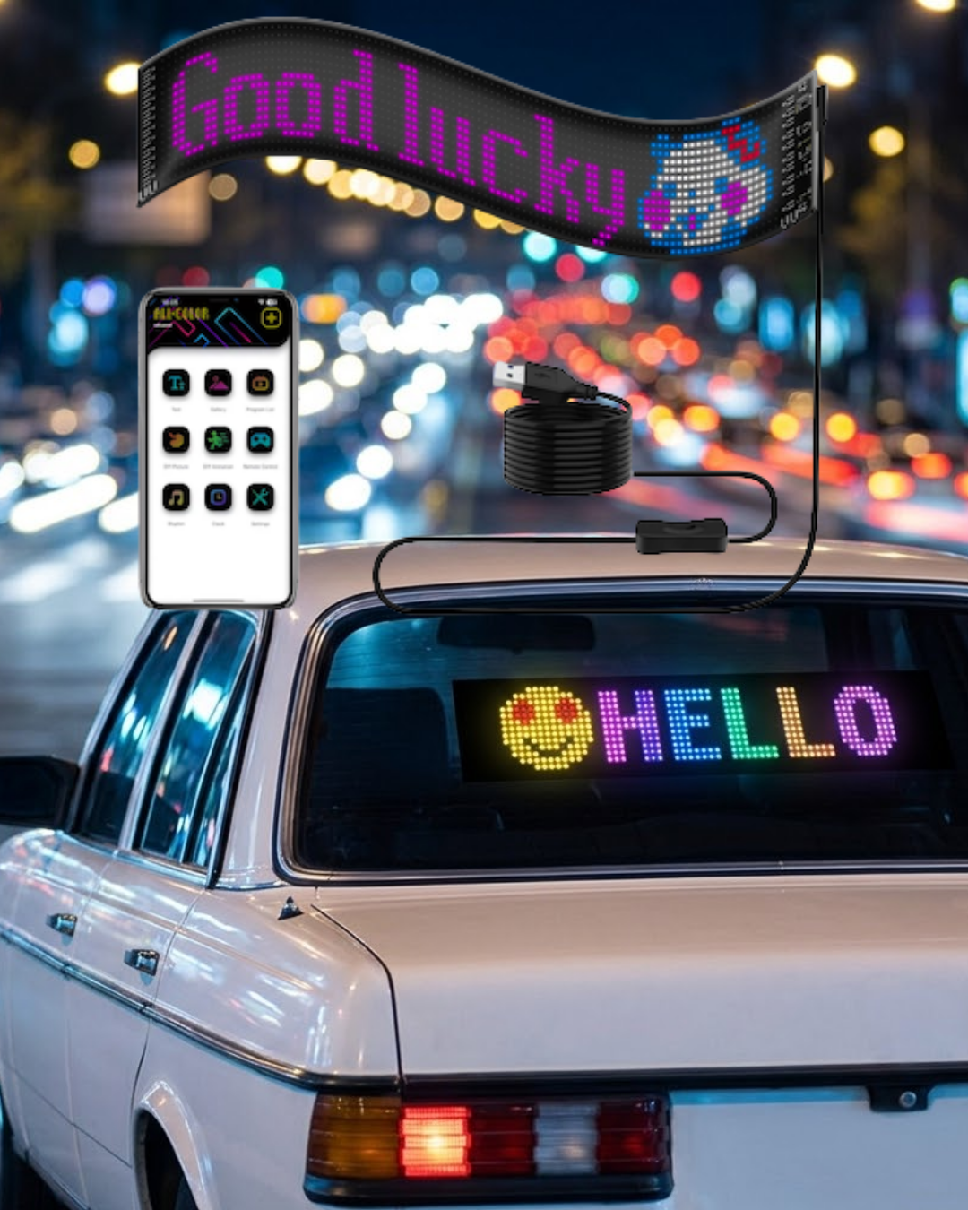 LED Matrix Panel RGB Yazı Yazma Animasyonlu Telefon Kontrollü Akıllı Ekran - Lisinya LED Matrix Panel RGB Yazı Yazma Animasyonlu Telefon Kontrollü Akıllı Ekran - Lisinya