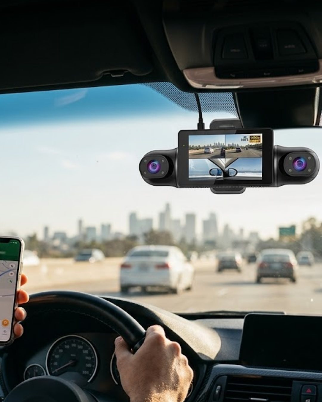 Araç İçi WiFi Destekli Full HD Kamera Geniş Açılı Gece Görüşlü - Lisinya