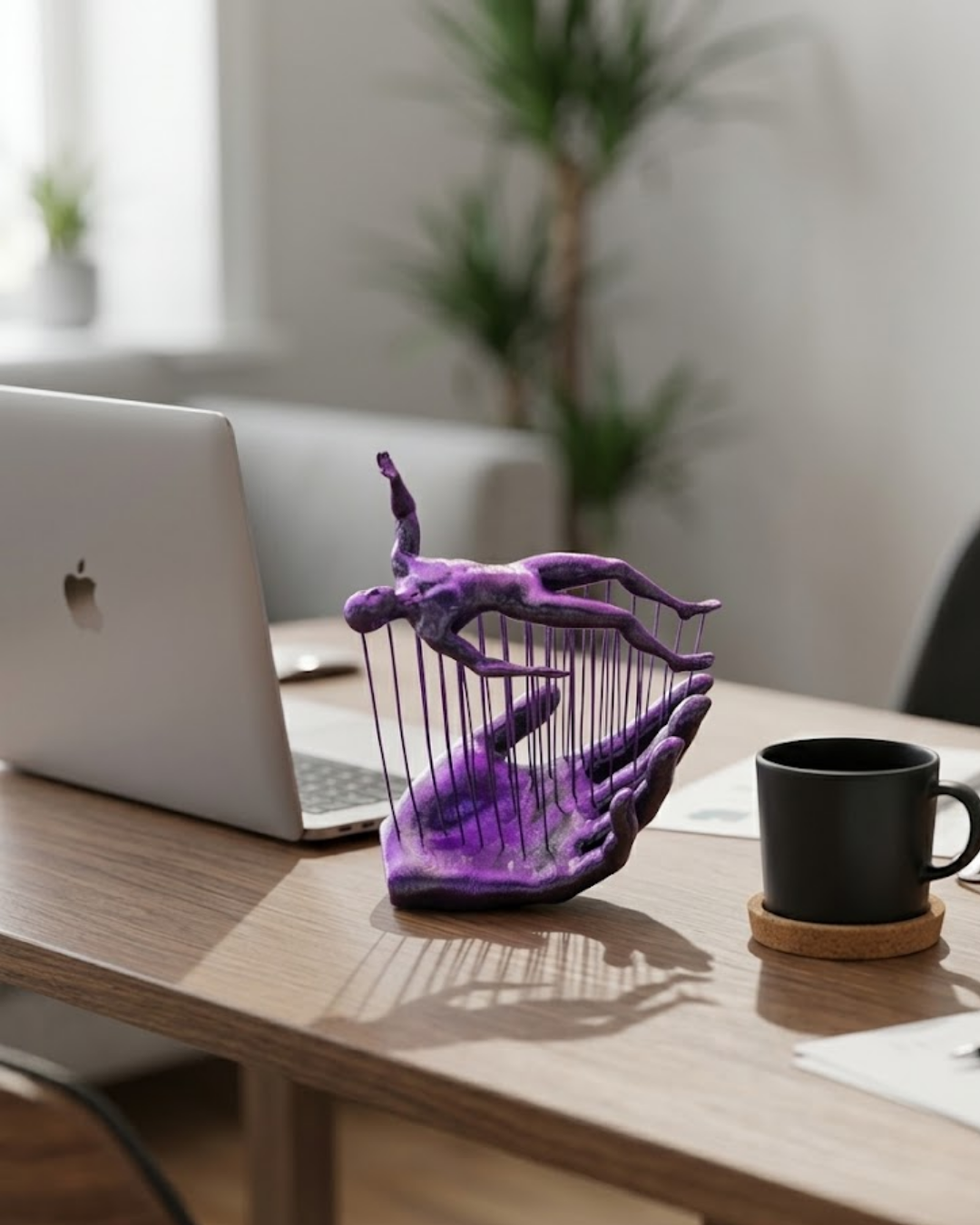 El İnsan Figür 3D Dekoratif Obje Modern Tasarım ve Estetik Görünüm - Lisinya