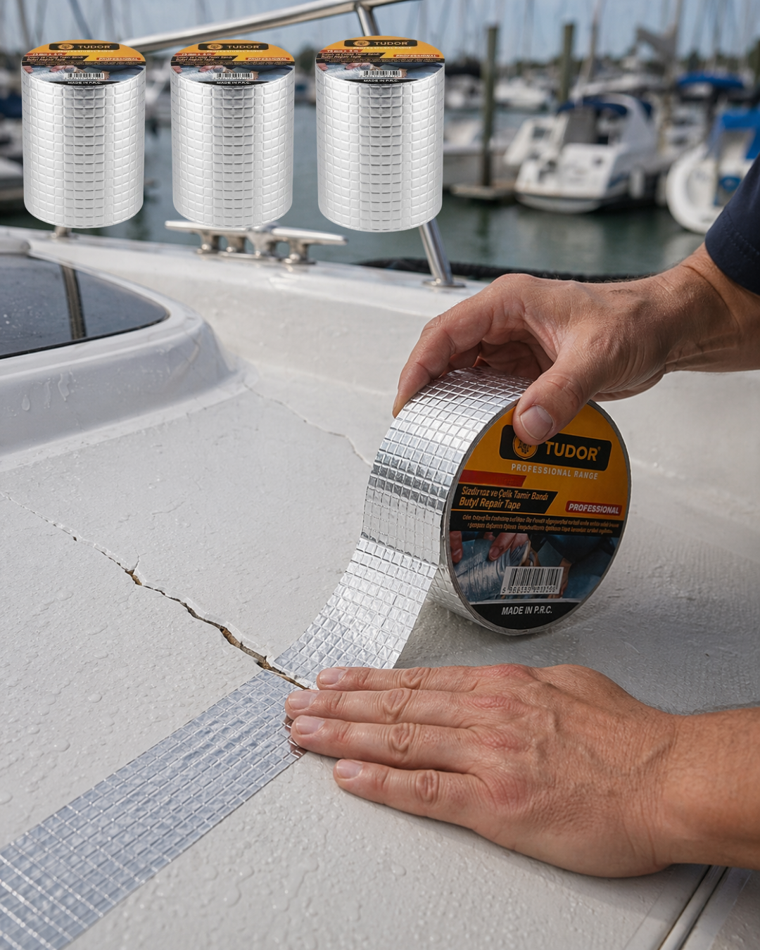 3 Lü Set Su Geçirmez Sızdırmaz Tamir Bandı Güçlü Yapışkanlı 72 MM - Lisinya