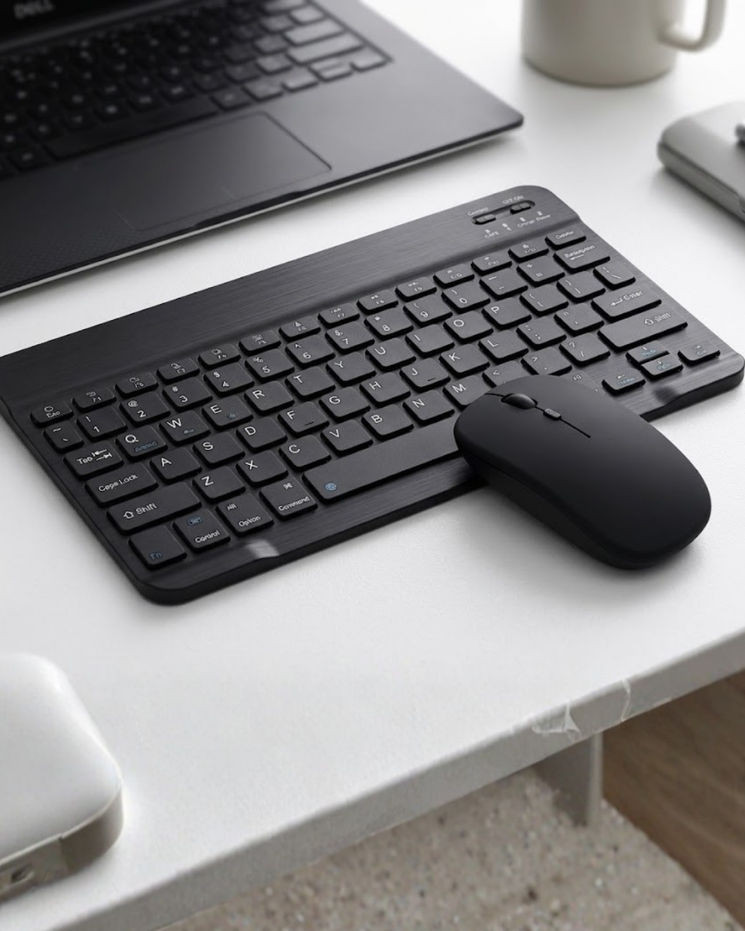 Kablosuz Bluetooth Klavye Mouse Seti Wireless Sessiz İnce Tasarım Çoklu Uyumlu - Lisinya