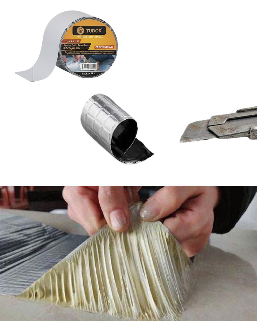 Çok Amaçlı Sızdırmaz Bant Boru Çatı Gider Tamir Bandı 2 MT - Lisinya