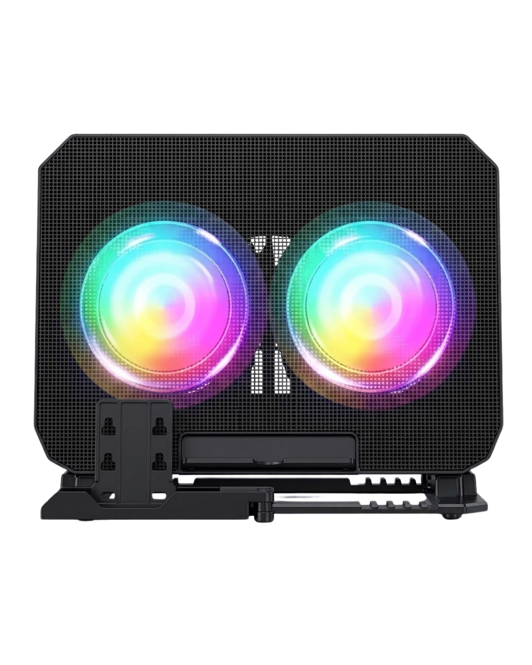 Ayarlanabilir Laptop Soğutucu Çift Fan RGB Işıklı Sessiz Çalışan - Lisinya