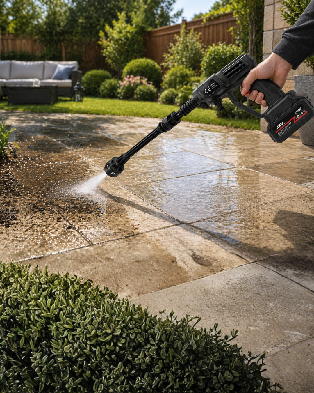 Kablosuz Basınçlı Su Tabancası Şarjlı Araç Yıkama Bahçe Sulama Makinesi - Lisinya