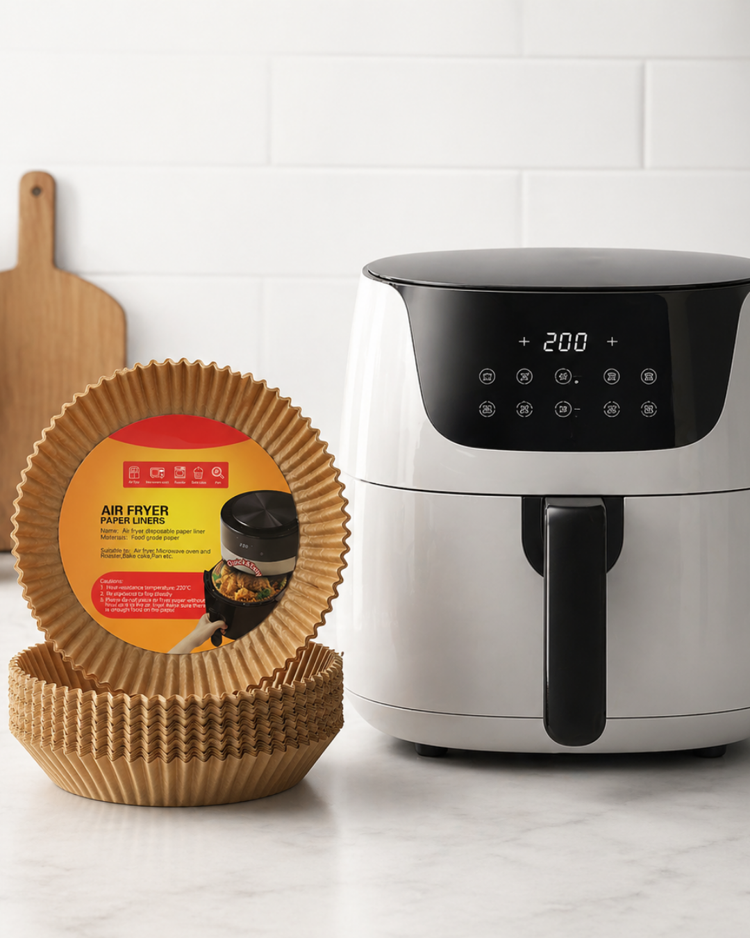 100 Adet Airfryer Kağıdı Su Geçirmez Yağ Tutmaz Pişirme Altlığı - Lisinya