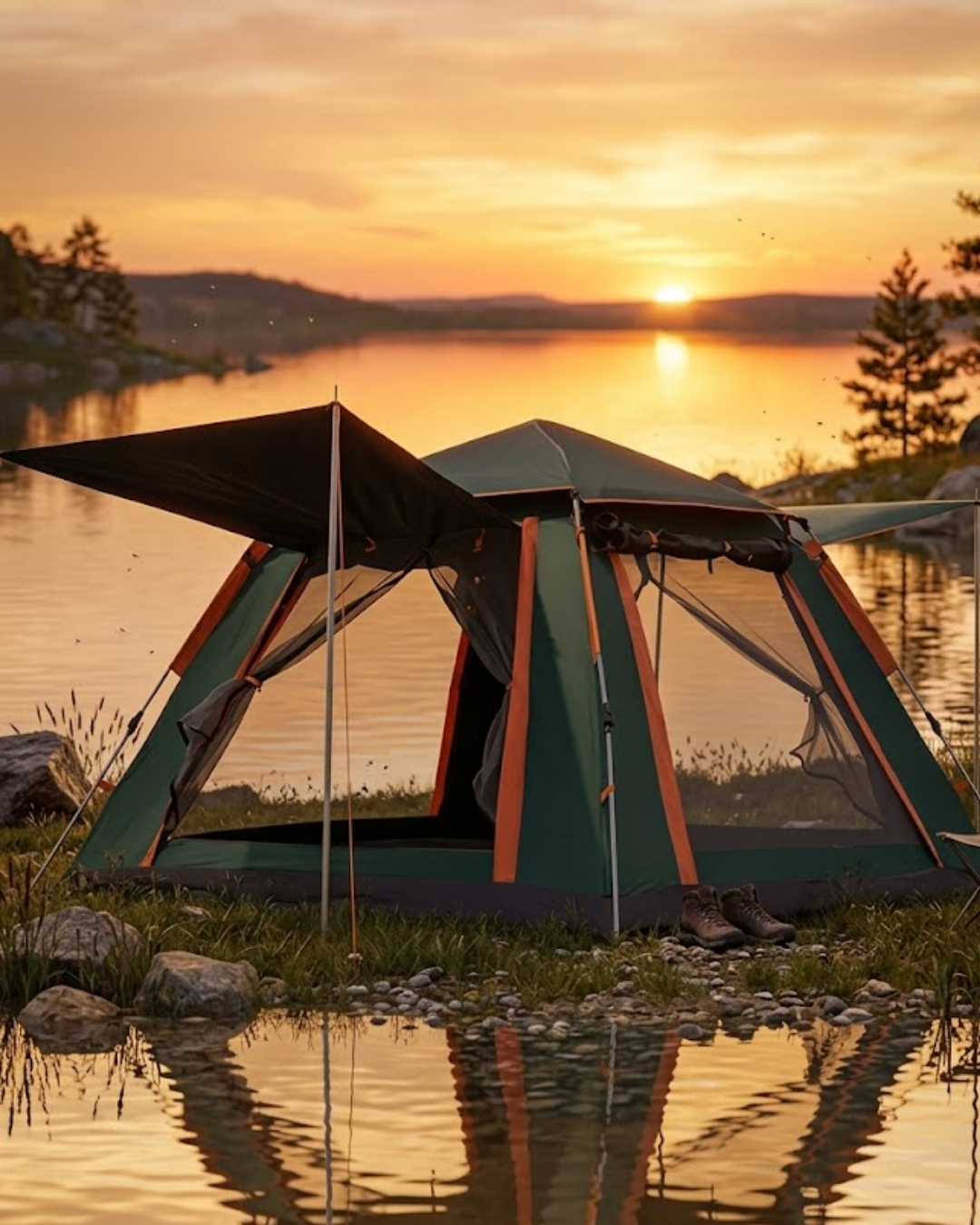 4 5 Kişilik Kamp Çadırı Güneşlikli Suya Dayanıklı Geniş Hacimli Outdoor - Lisinya 4 5 Kişilik Kamp Çadırı Güneşlikli Suya Dayanıklı Geniş Hacimli Outdoor - Lisinya